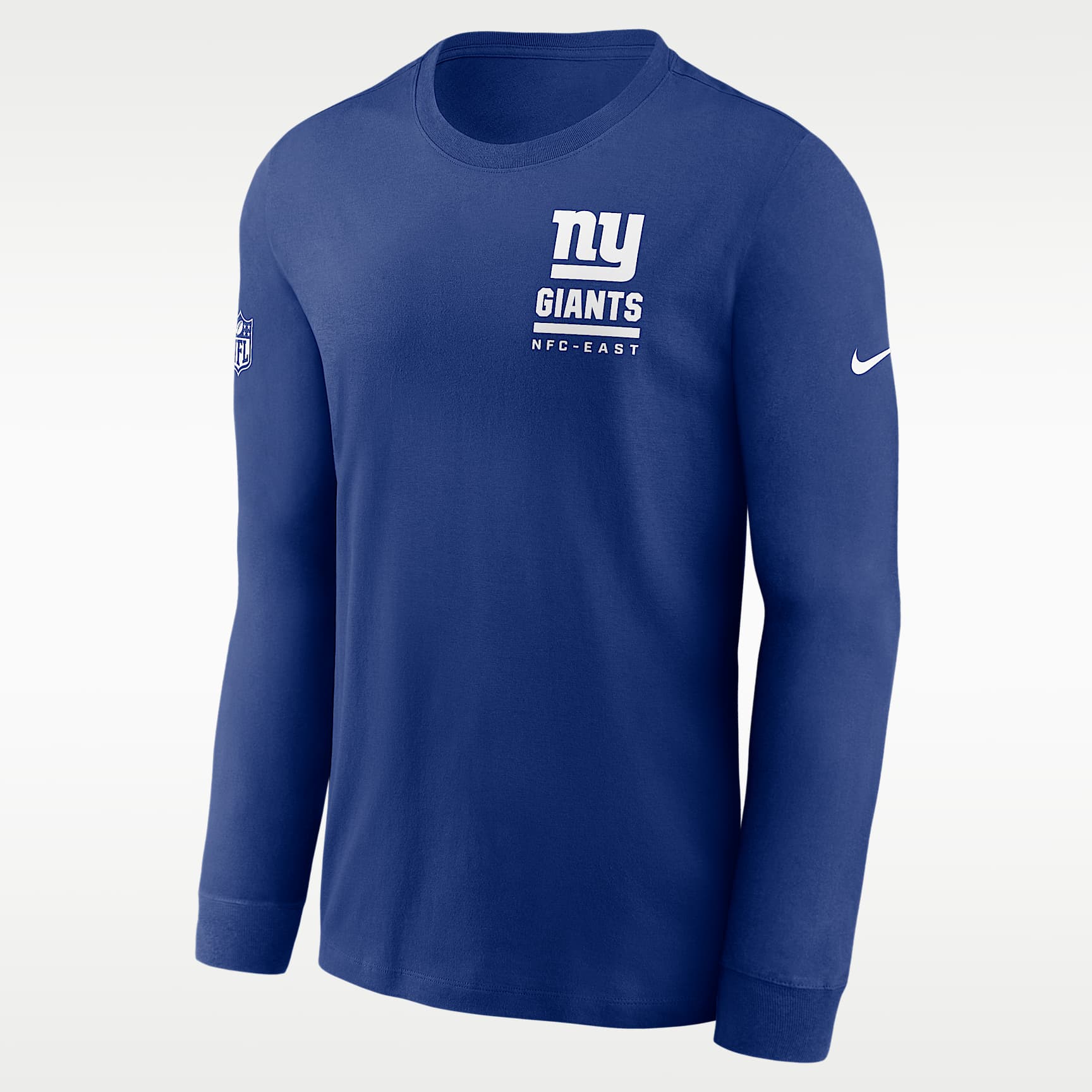 New York Giants Sideline Team Issue Men's Nike Dri-FIT NFL Long-Sleeve T-Shirt