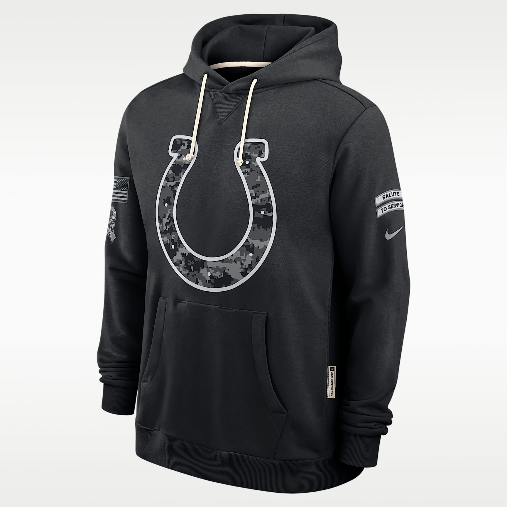 Sudadera con gorro sin cierre Nike Dri-FIT de la NFL para hombre Indianapolis Colts Salute to Service Sideline