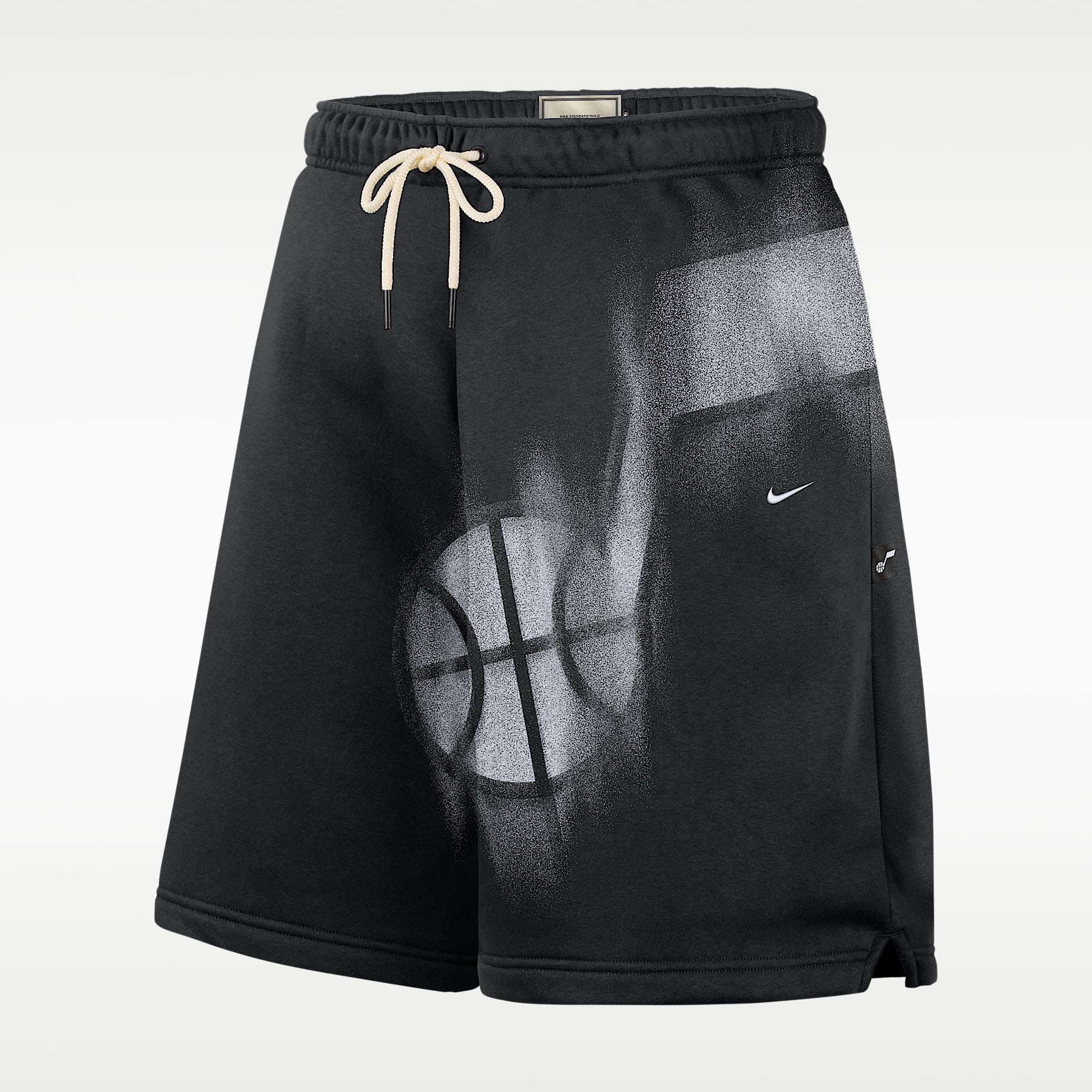 Shorts de básquetbol de tejido Fleece para hombre Utah Jazz Standard Issue