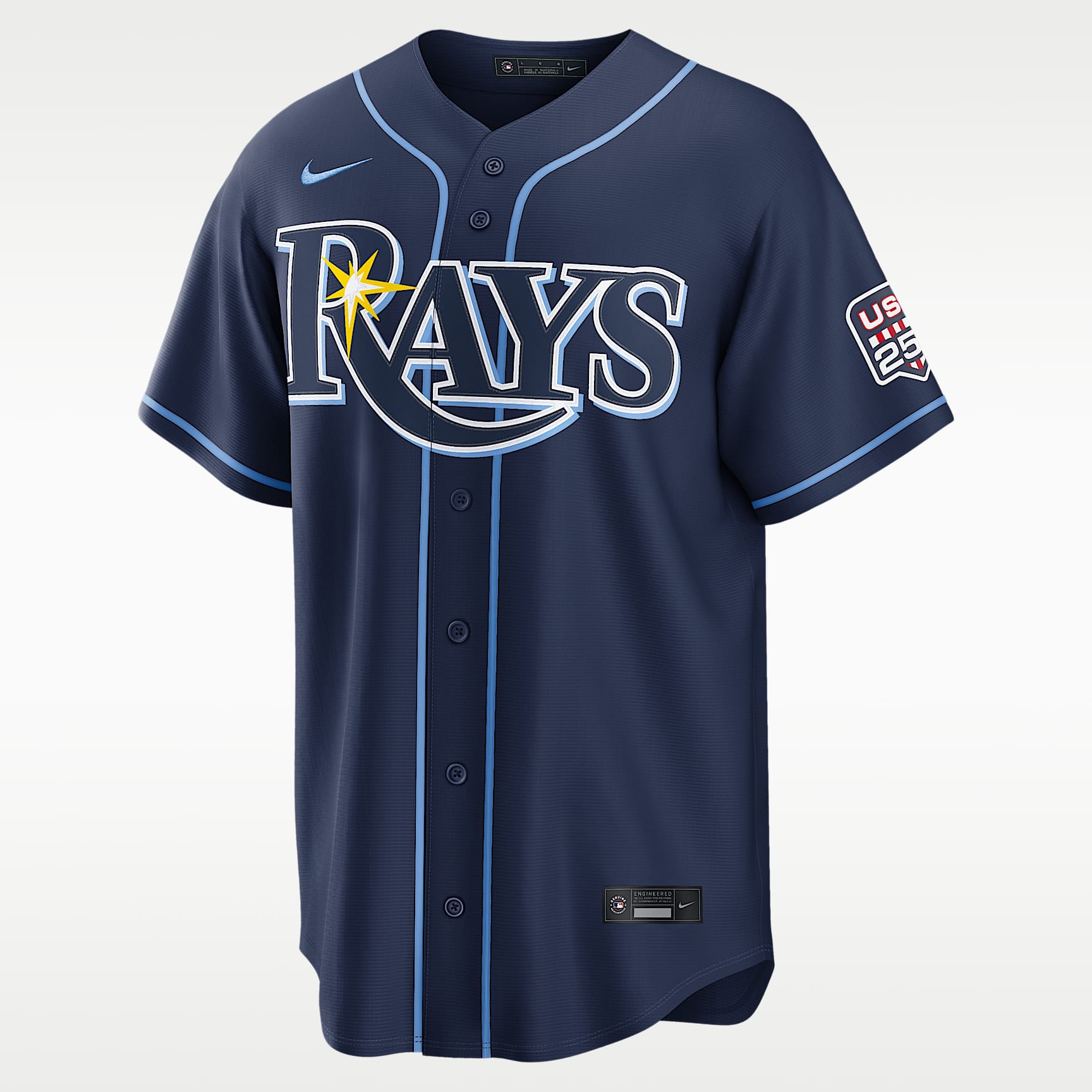 Junior Caminero Tampa Bay Rays USA 250 Men's Nike MLB Stadium Jersey