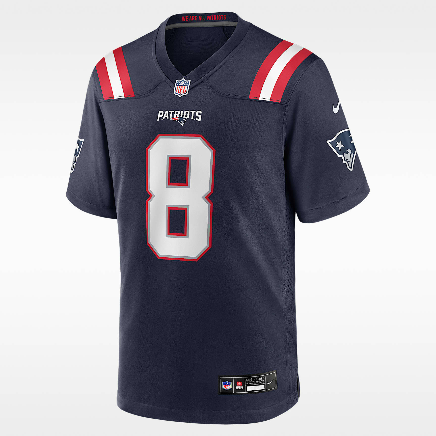 Stefon Diggs New England Patriots Men's Nike NFL Game Jersey