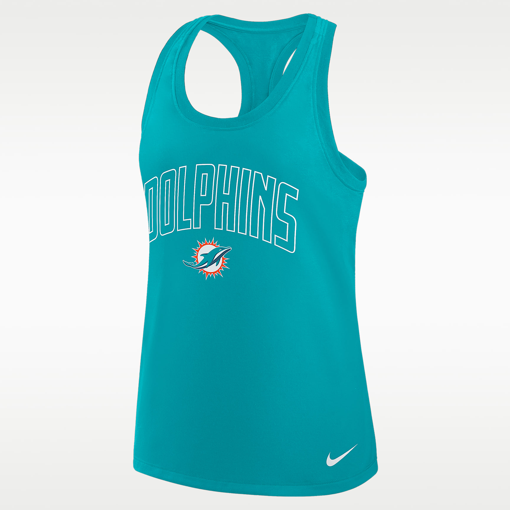 Miami Dolphins Primetime Women's Nike Dri-FIT NFL Racerback Tank Top
