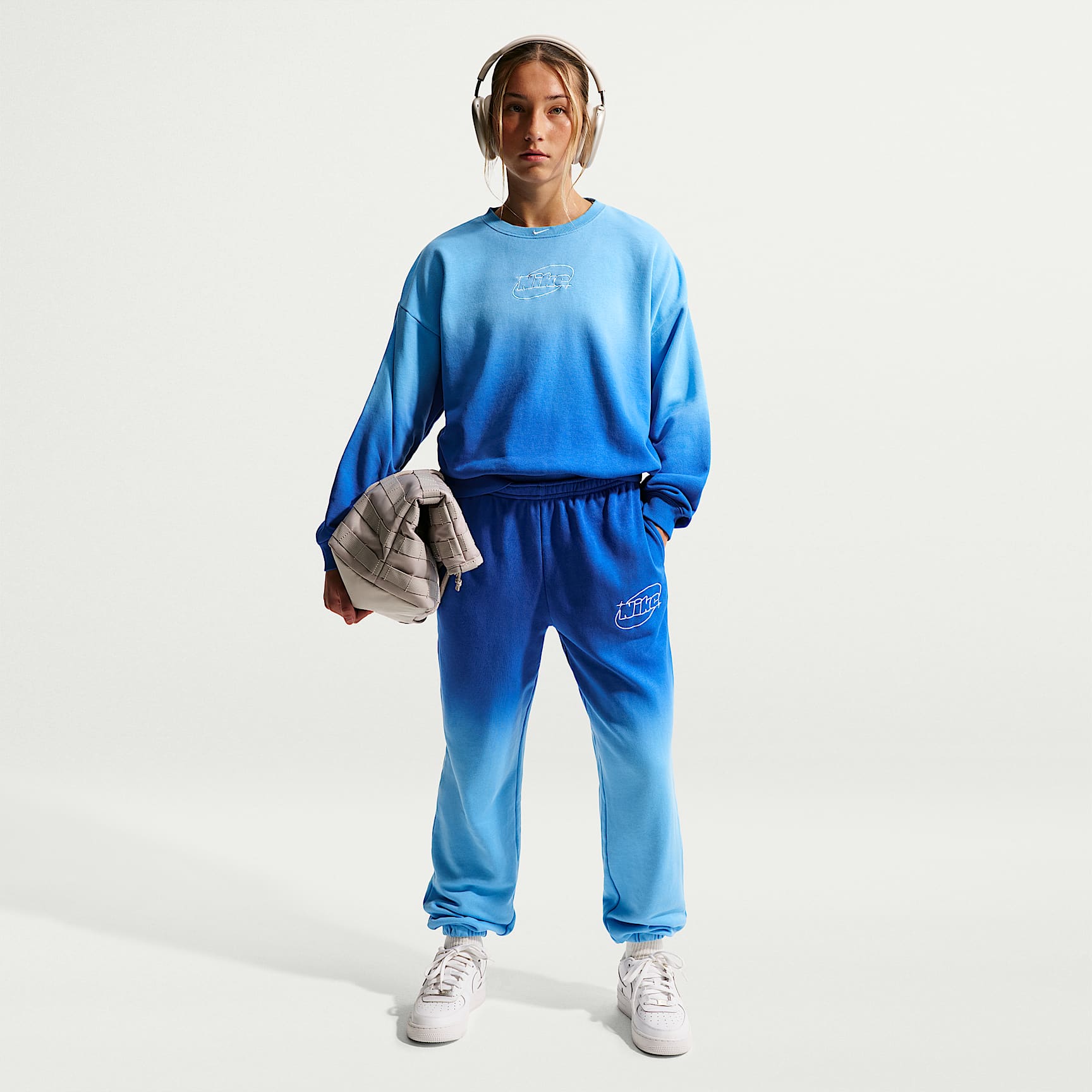 Nike Sportswear Studio Fleece Big Kids' (Girls') Loose Pants