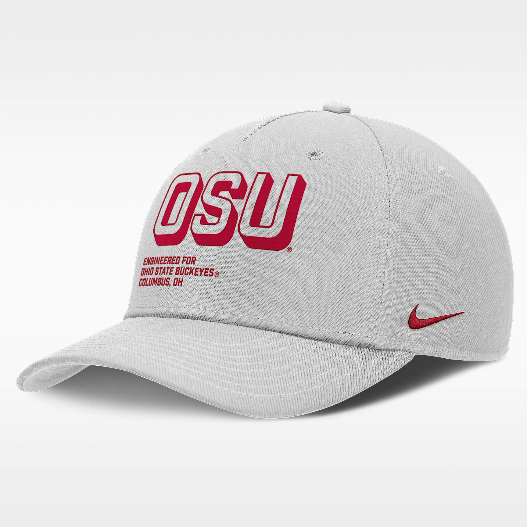 Gorra universitaria Nike ajustable para hombre Ohio State On-Field Primetime Rise