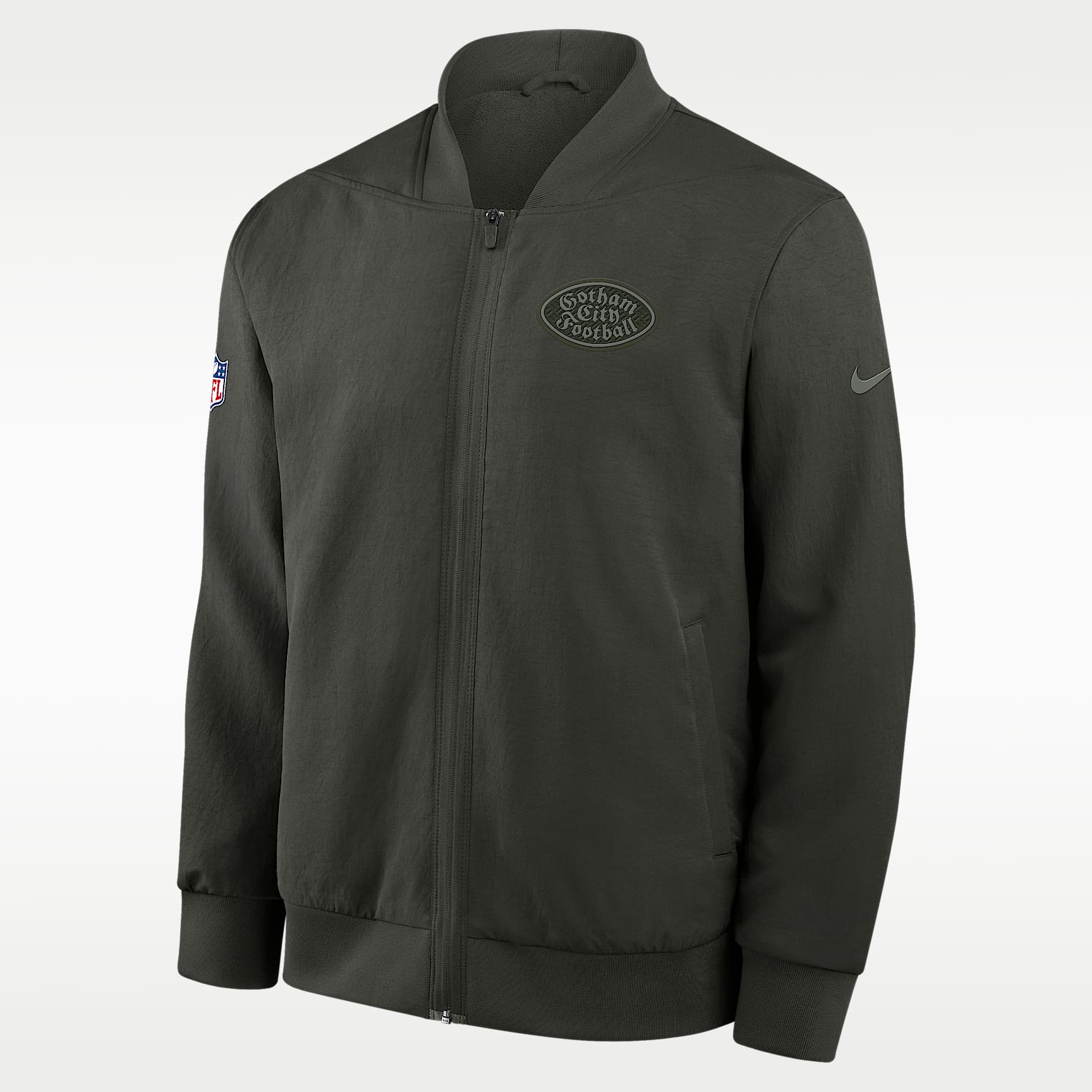 New York Jets Rivalries Collection Sideline Men's Nike NFL Full-Zip Bomber Jacket