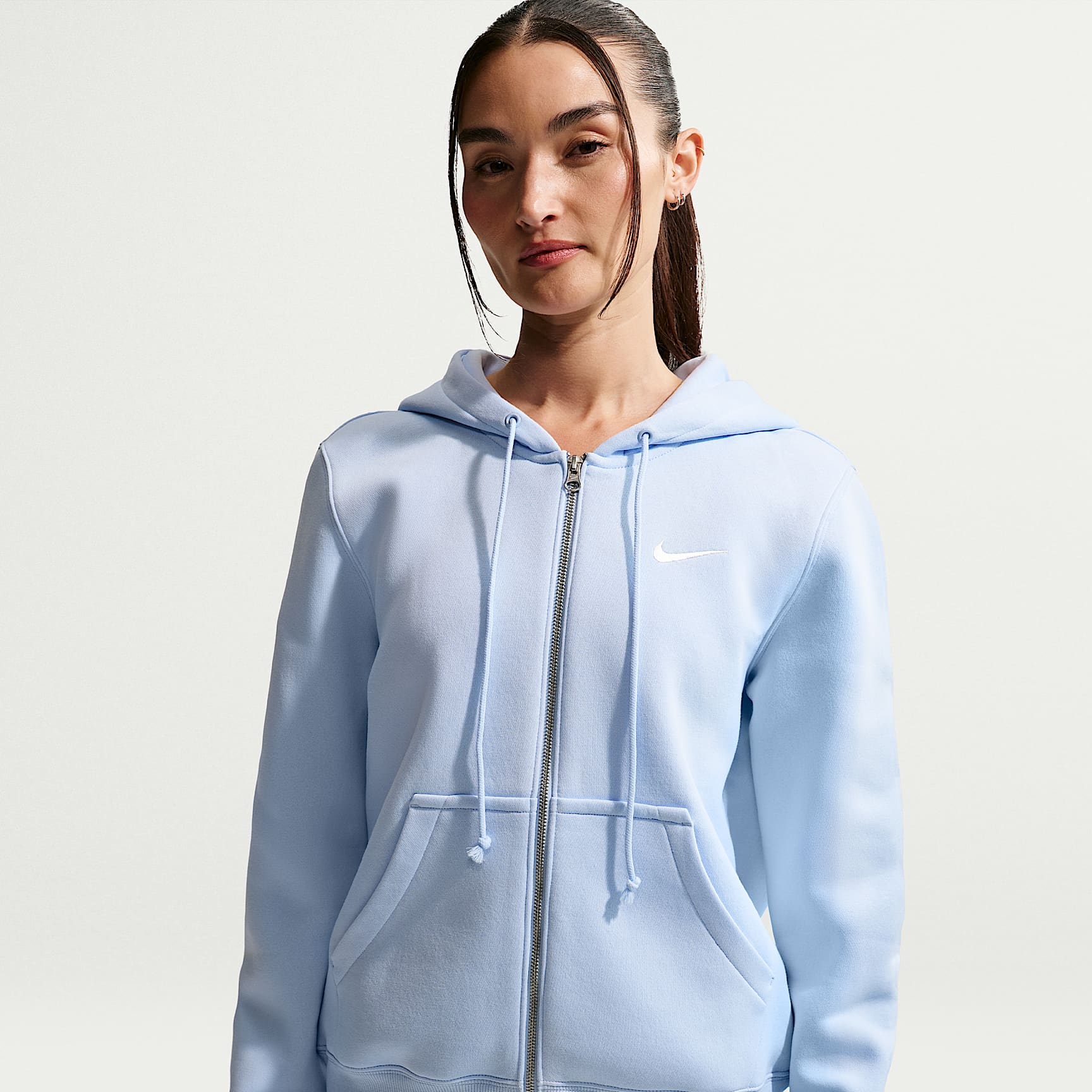Felpa con cappuccio e zip a tutta lunghezza Nike Sportswear Phoenix Fleece – Donna