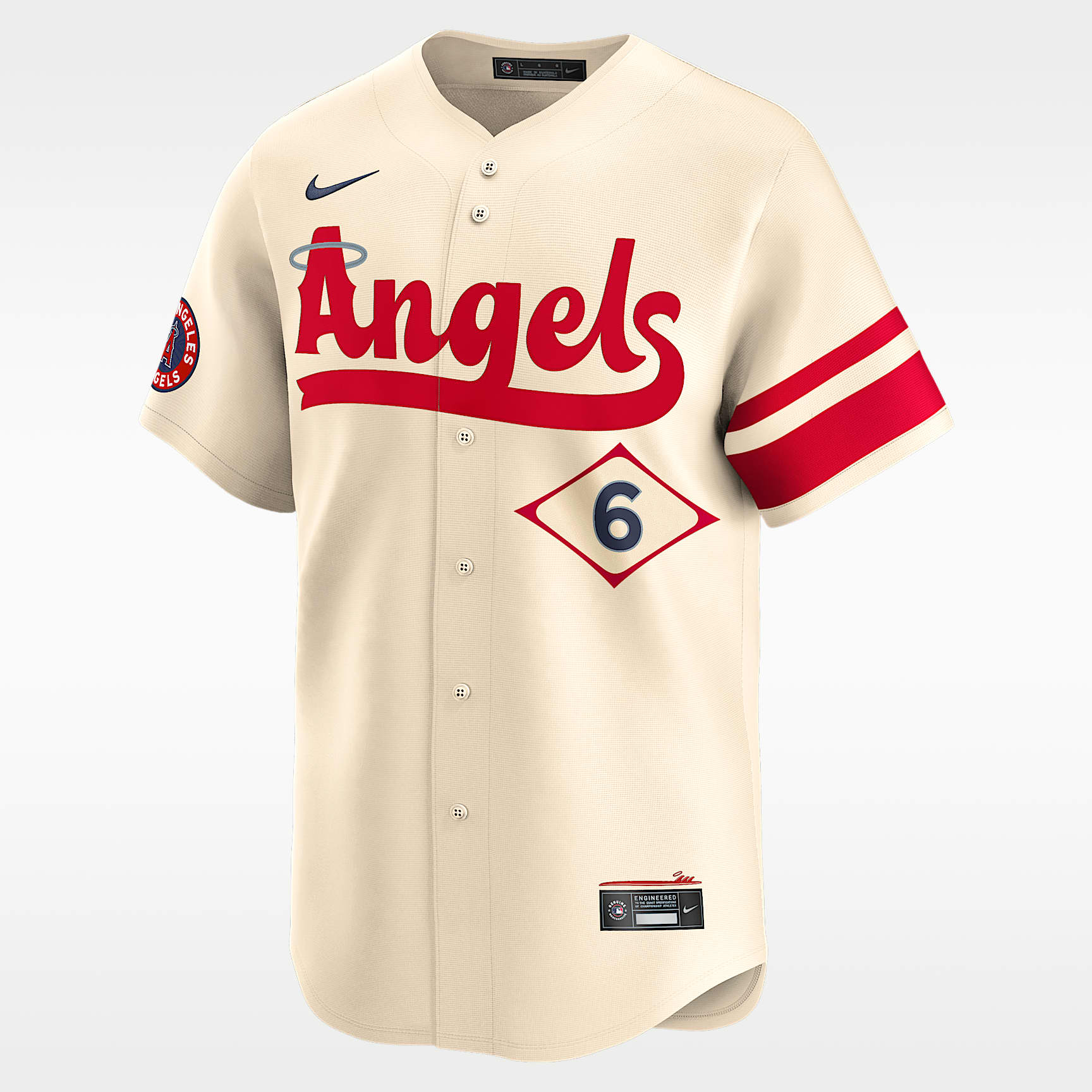 Jersey Nike Dri-FIT ADV de la MLB Limited para hombre Anthony Rendon Los Angeles Angels City Connect