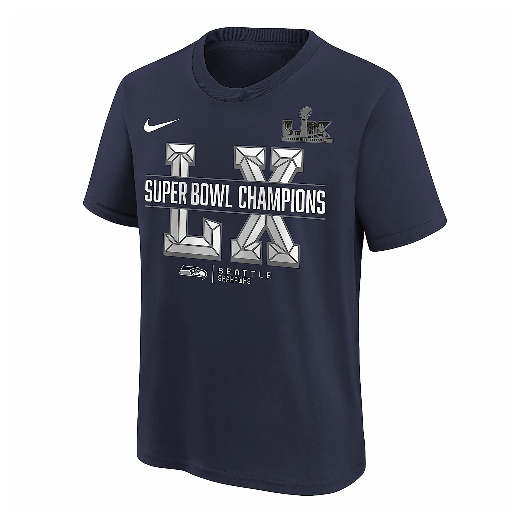 Seattle Seahawks Super Bowl LX Champions Big Kids' Nike NFL Long Sleeve T-Shirt