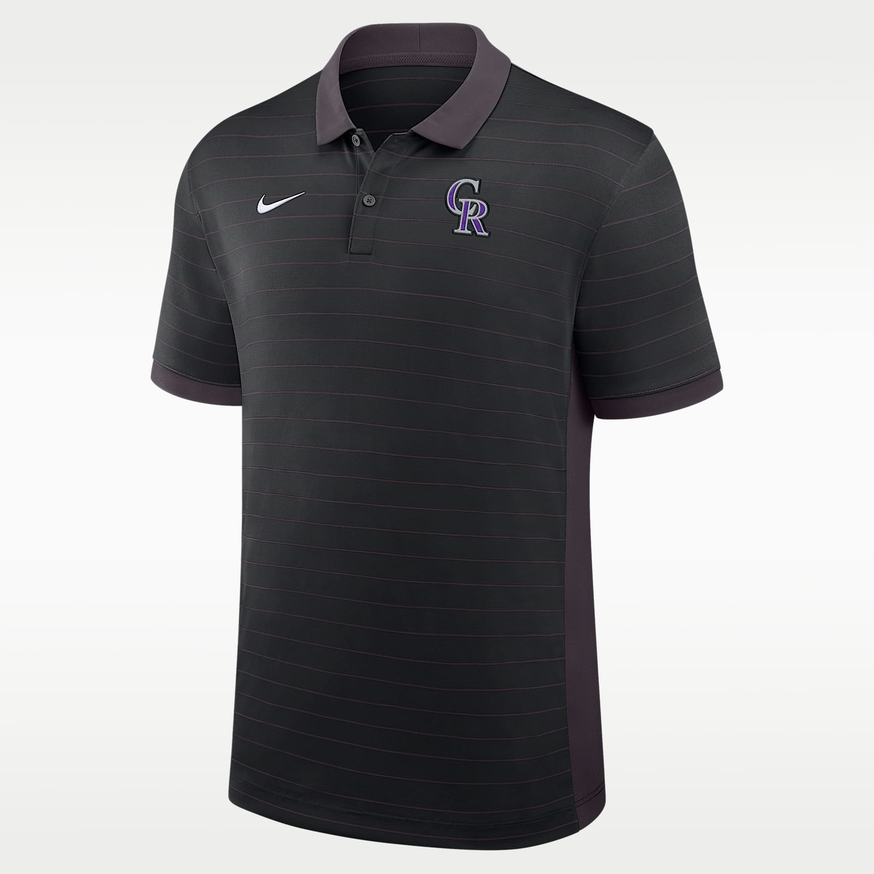 Colorado Rockies Authentic Collection Striped Victory Men's Nike Dri-FIT MLB Polo