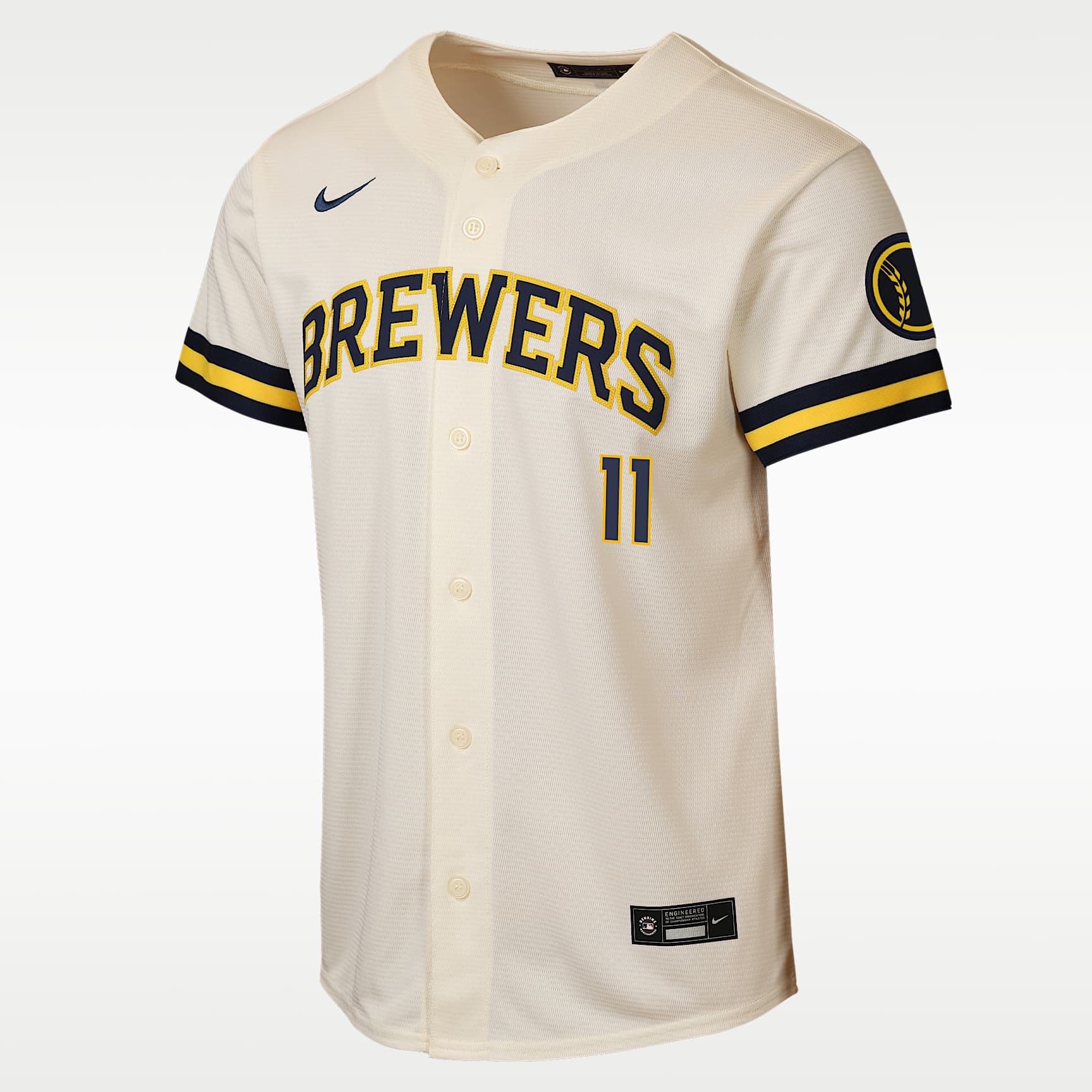 Jackson Chourio Milwaukee Brewers Big Kids' Nike MLB Stadium Home Jersey