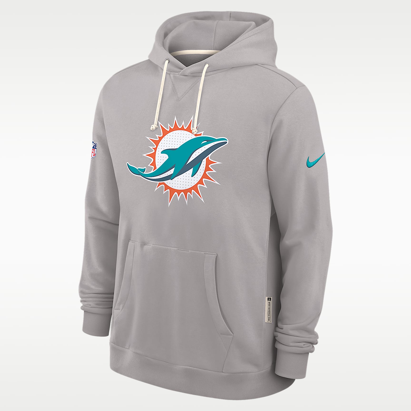 Sudadera con gorro sin cierre Nike Dri-FIT de la NFL para hombre Miami Dolphins Initial Home Sideline