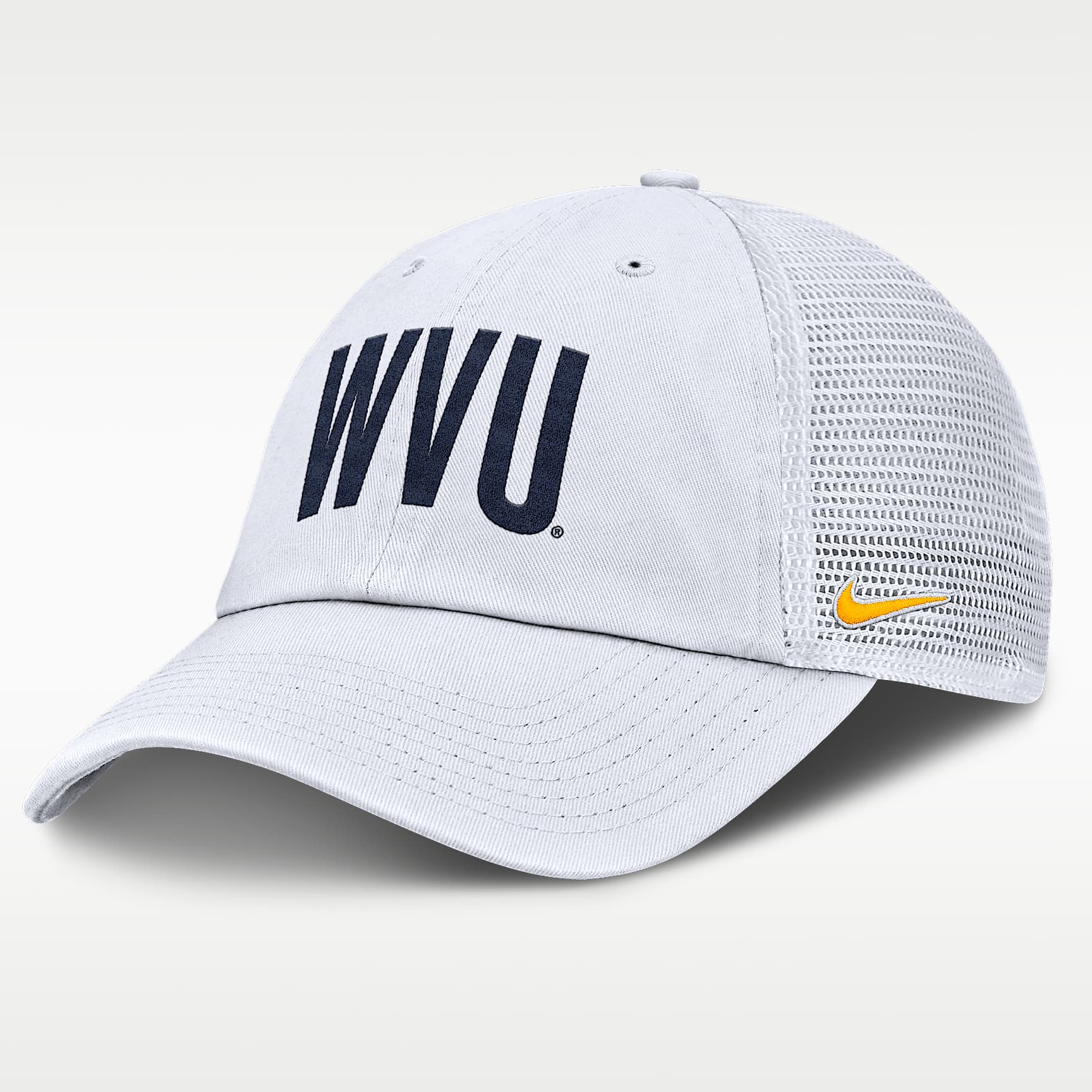 West Virginia Primetime Campus Club Men's Nike College Trucker Adjustable Hat