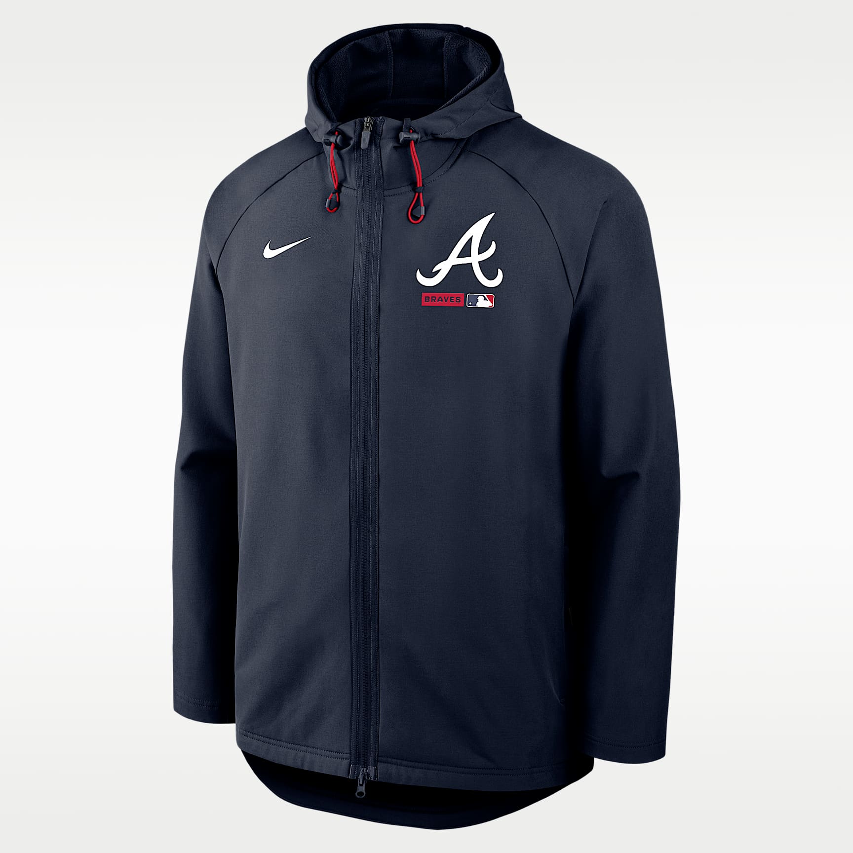 Atlanta Braves Authentic Collection Men's Nike Therma-FIT MLB Full-Zip Hooded Jacket