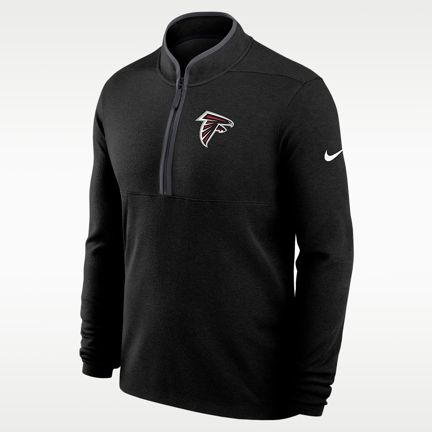 Atlanta Falcons Logo Victory Men's Nike Dri-FIT NFL 1/2-Zip Long-Sleeve Top