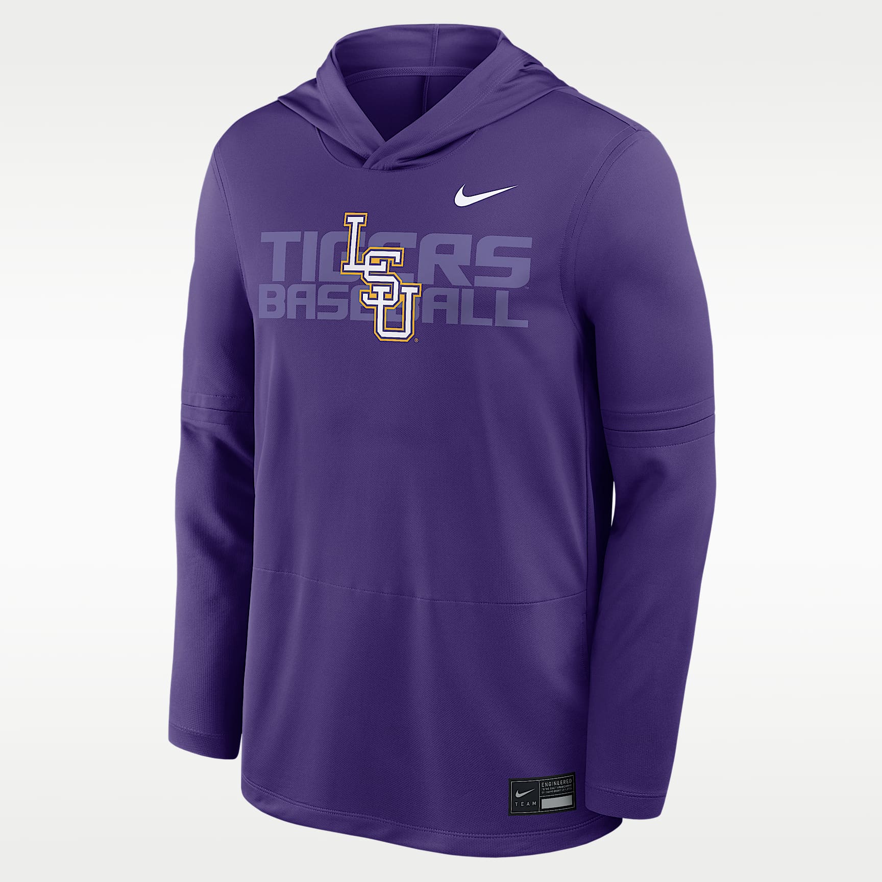 LSU Dugout Men's Nike Dri-FIT College Long-Sleeve Hooded Top