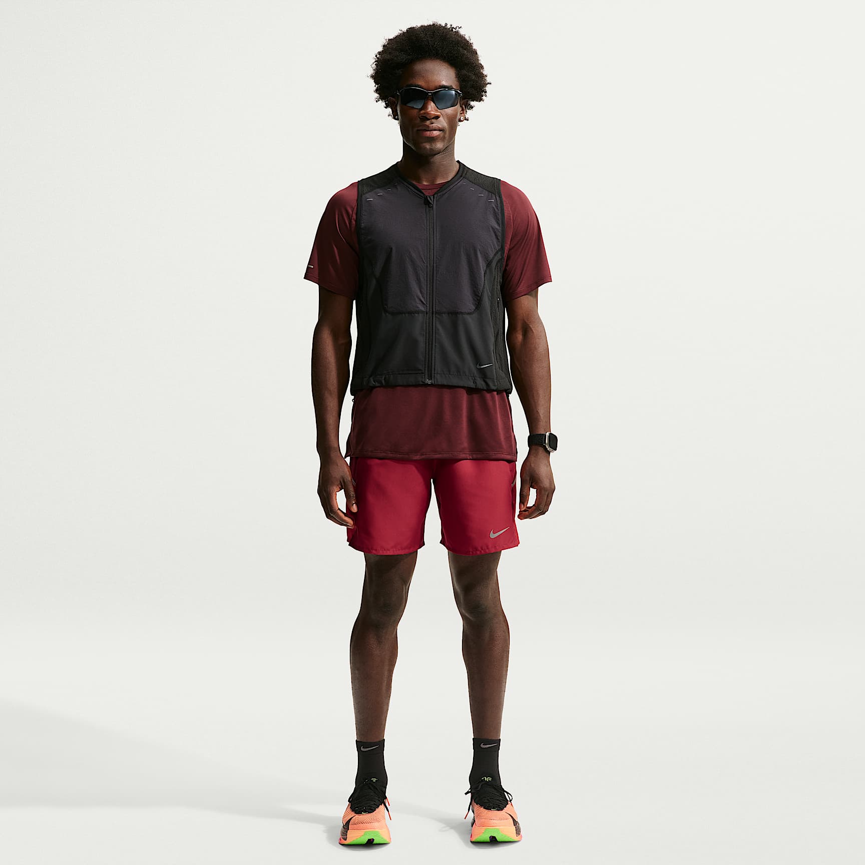 Spodenki męskie do biegania z wszytą bielizną Nike Miler Dri-FIT 18 cm