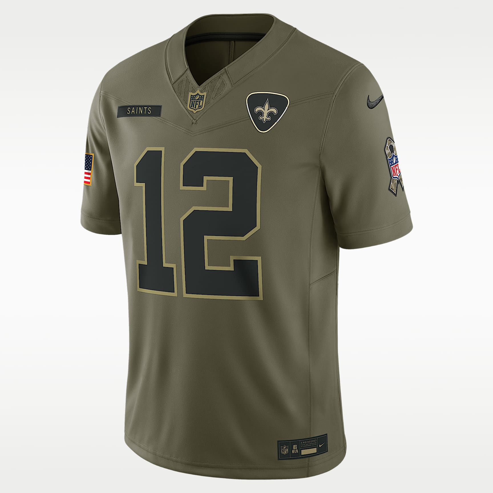 Chris Olave New Orleans Saints Salute to Service Men's Nike Dri-FIT NFL Limited Jersey