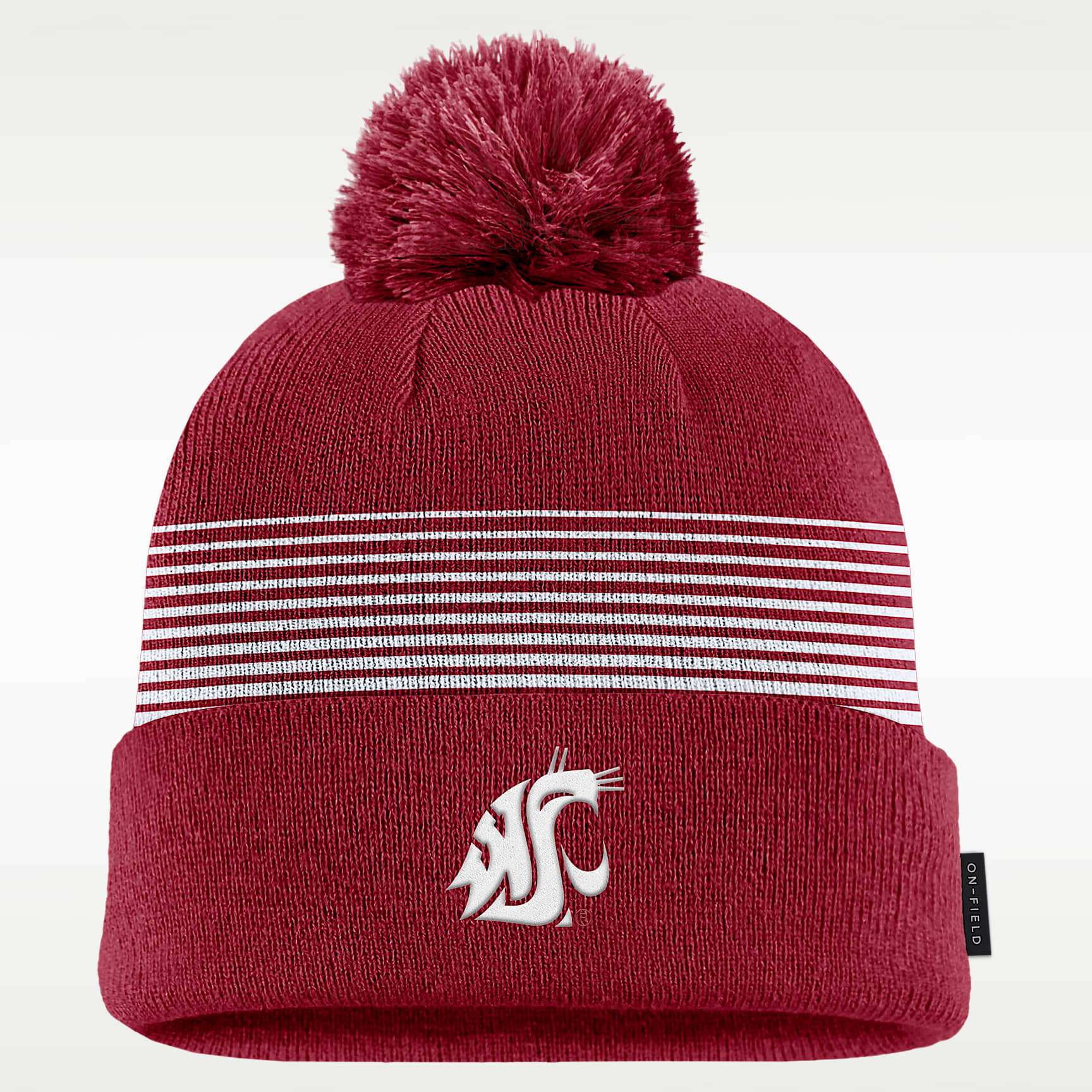 Washington State Sideline Peak Men's Nike College Cuffed Pom Beanie