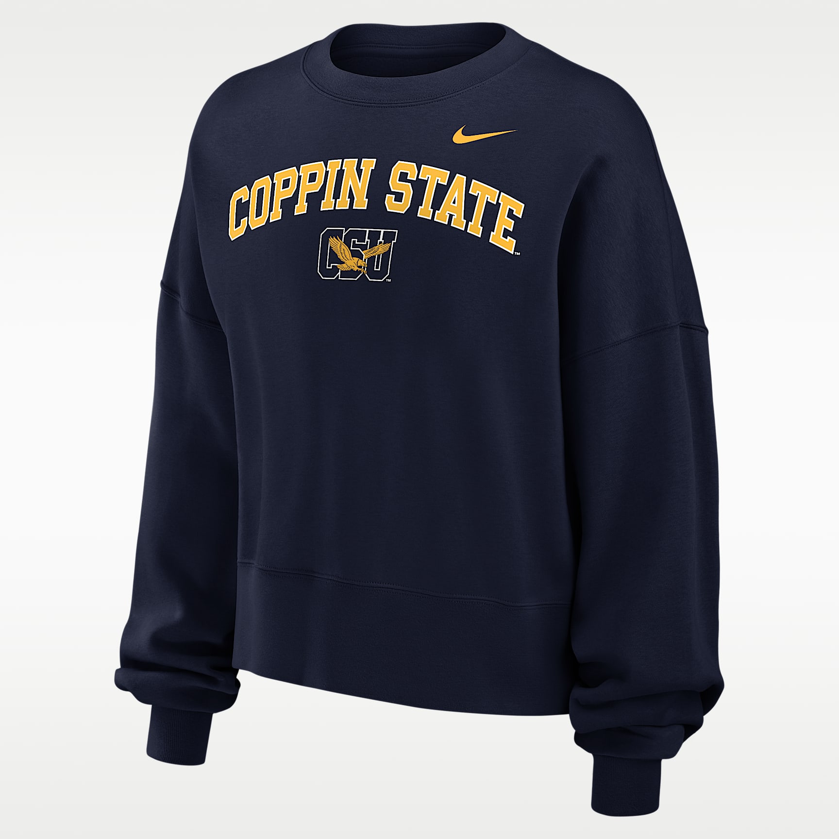 Sudadera de cuello redondo Phoenix Fleece para mujer Nike College (Coppin State University)