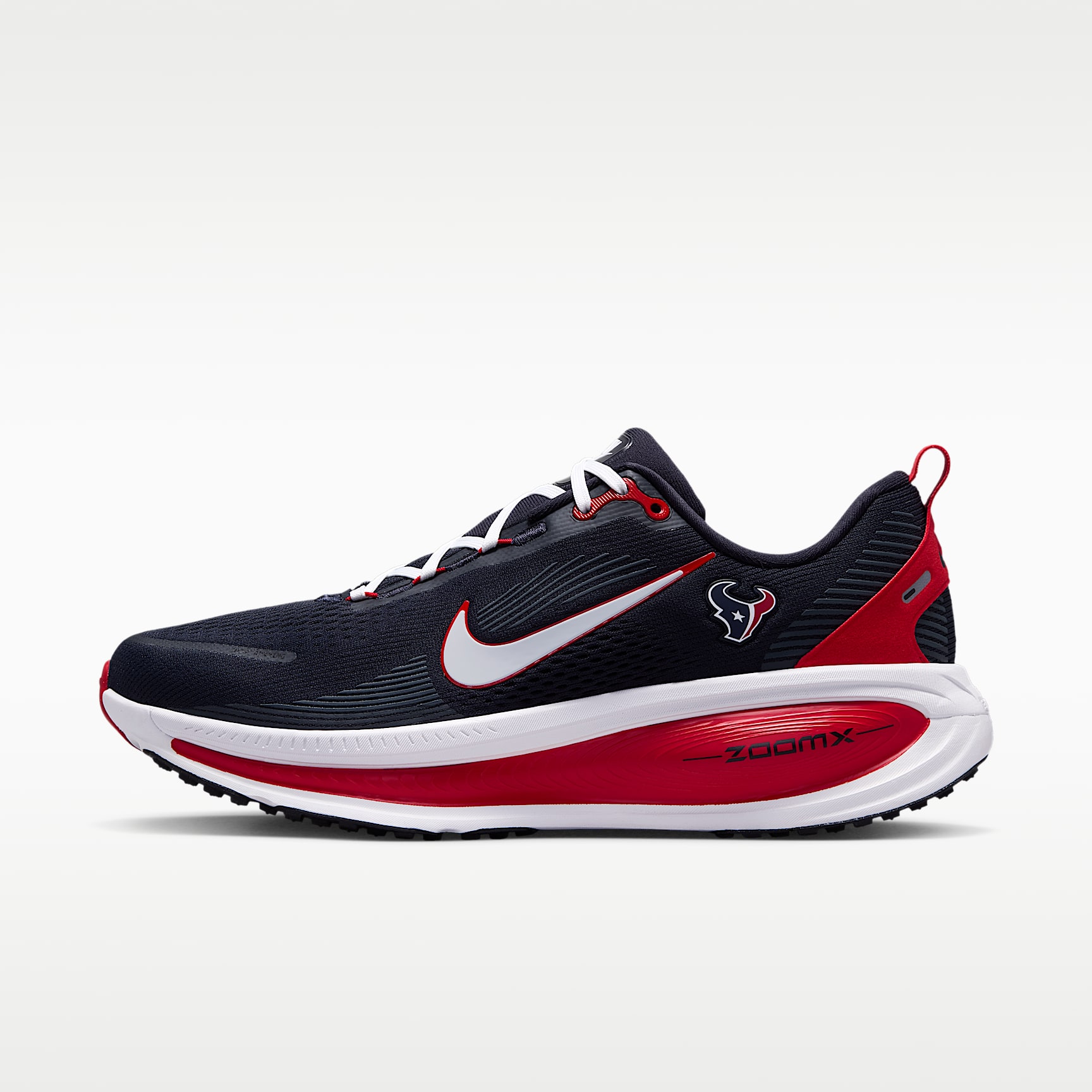 Tenis de correr en pavimento de la NFL para hombre Nike Vomero 18 (Houston Texans)