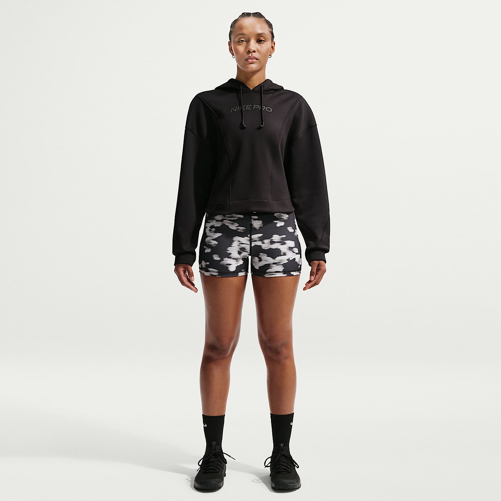 Nike Pro Women's 3" Mid-Rise Printed Biker Shorts