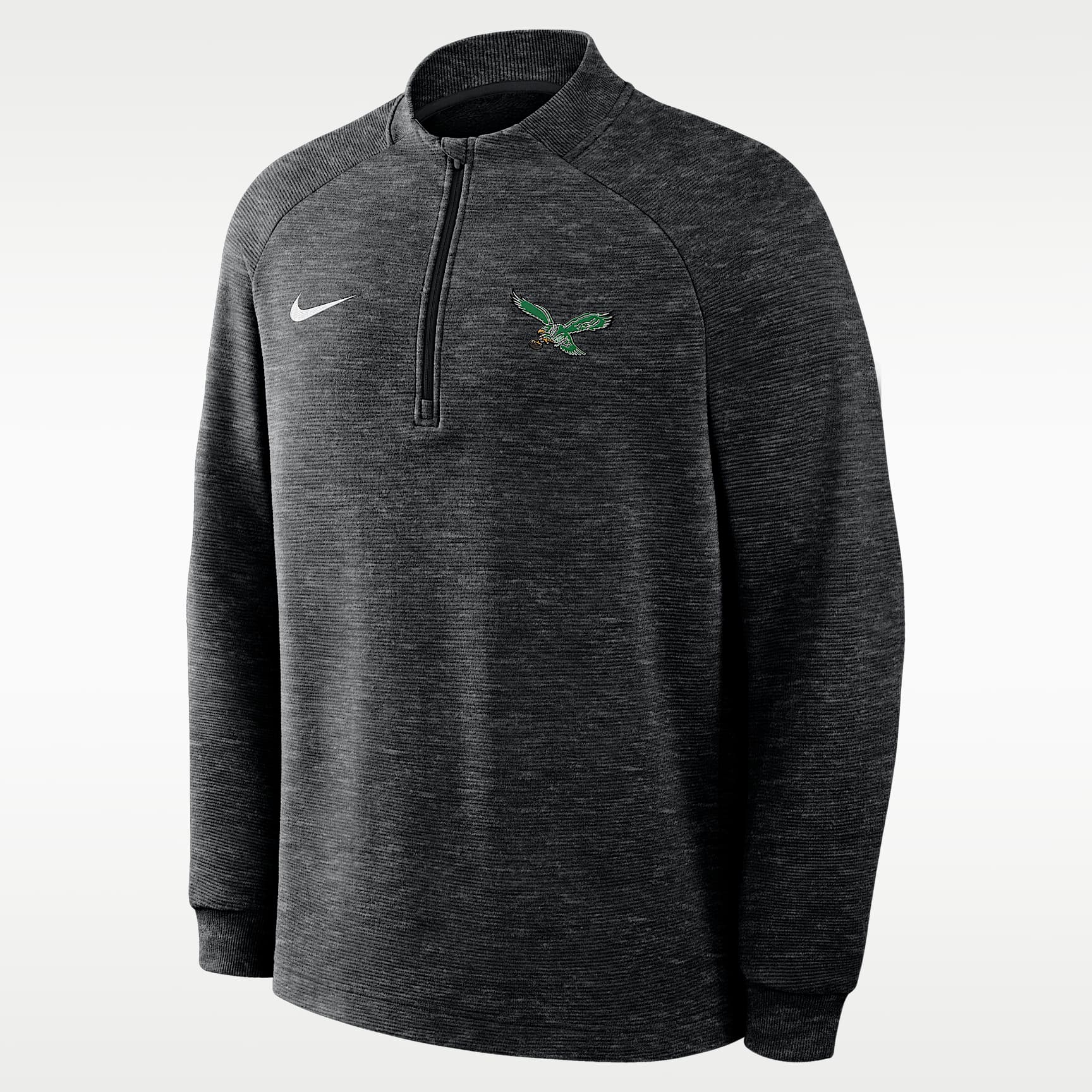 Sudadera Nike Therma-FIT de la NFL de medio cierre para hombre Philadelphia Eagles Par