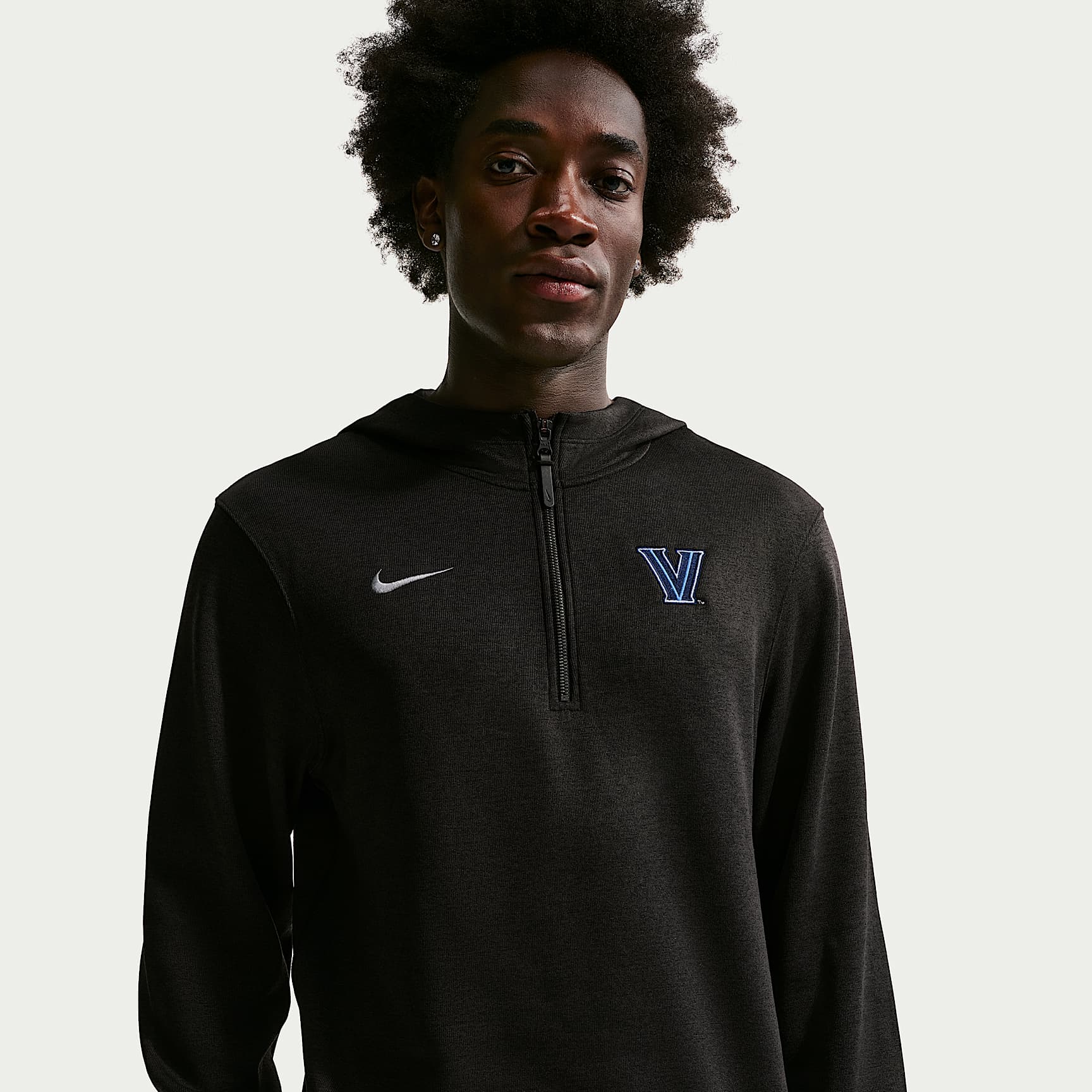 Sudadera con gorro de entrenador de básquetbol para hombre Villanova Wildcats Nike NCAA
