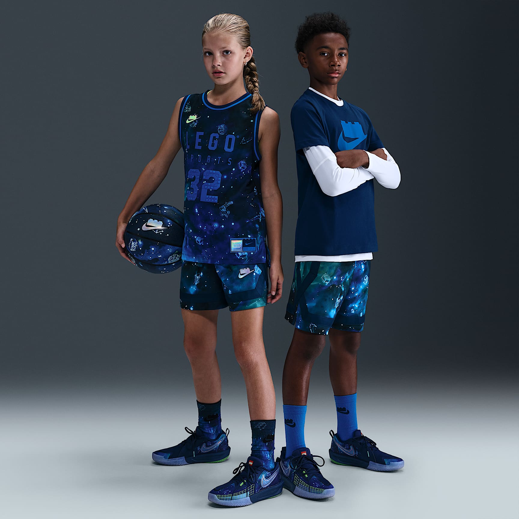 Nike x LEGO® Collection Older Kids' Dri-FIT Crossover Shorts