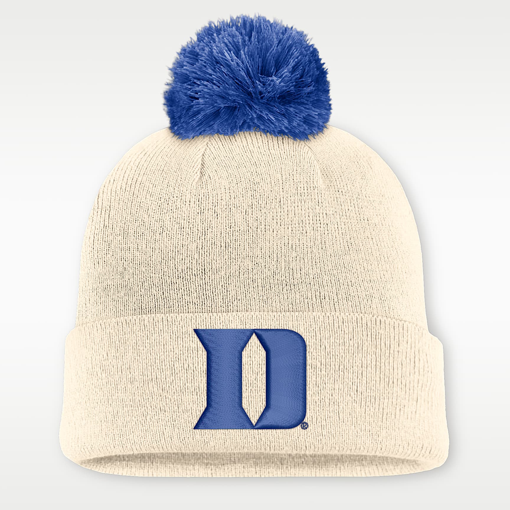 Duke Campus Prep Script Men's Nike College Cuffed Pom Beanie