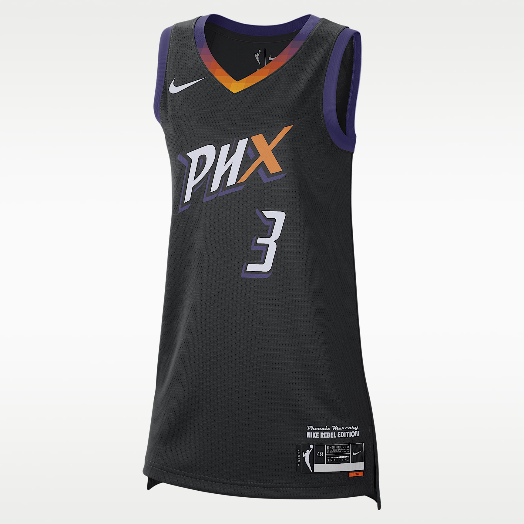 Diana Taurasi Phoenix Mercury 2024 Rebel Edition Nike Dri-FIT WNBA Victory Jersey