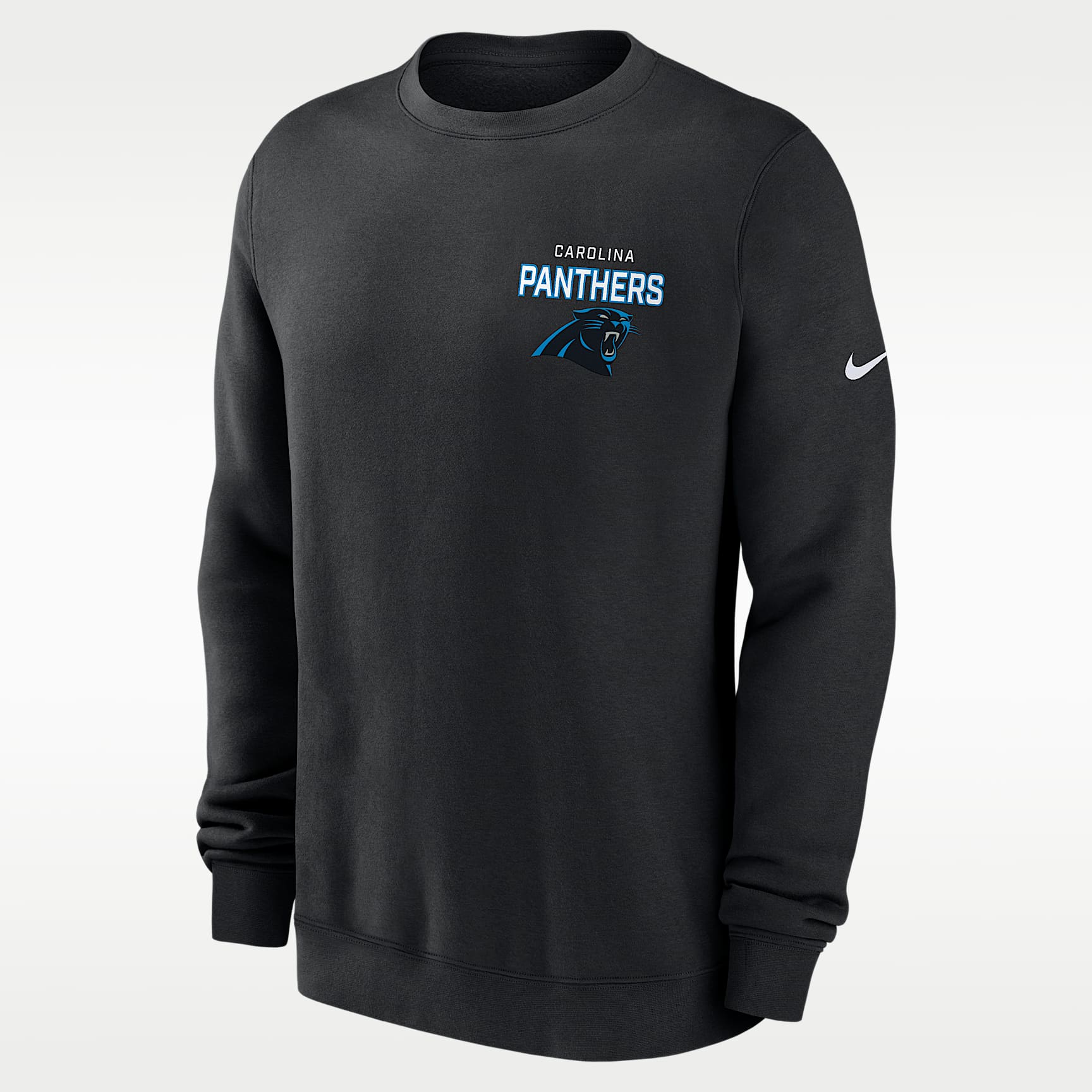 Carolina Panthers Draw Block Club Men's Nike NFL Pullover Crew