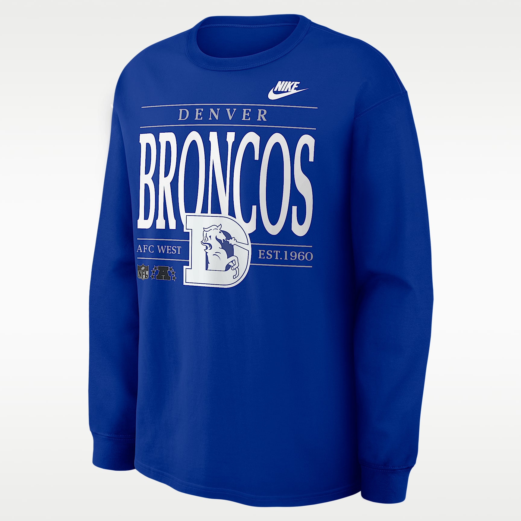 Denver Broncos Rewind Max90 Men's Nike NFL Long-Sleeve T-Shirt