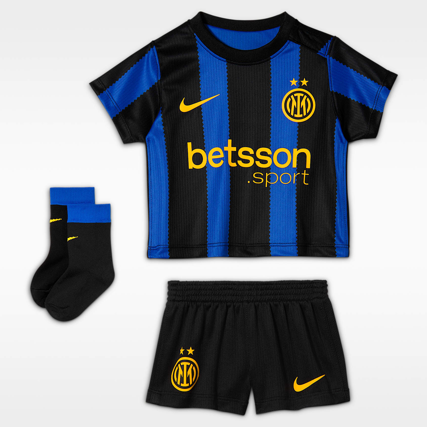 Inter Milan 2026 Stadium Home Baby/Toddler Nike Football Replica 3-Piece Kit
