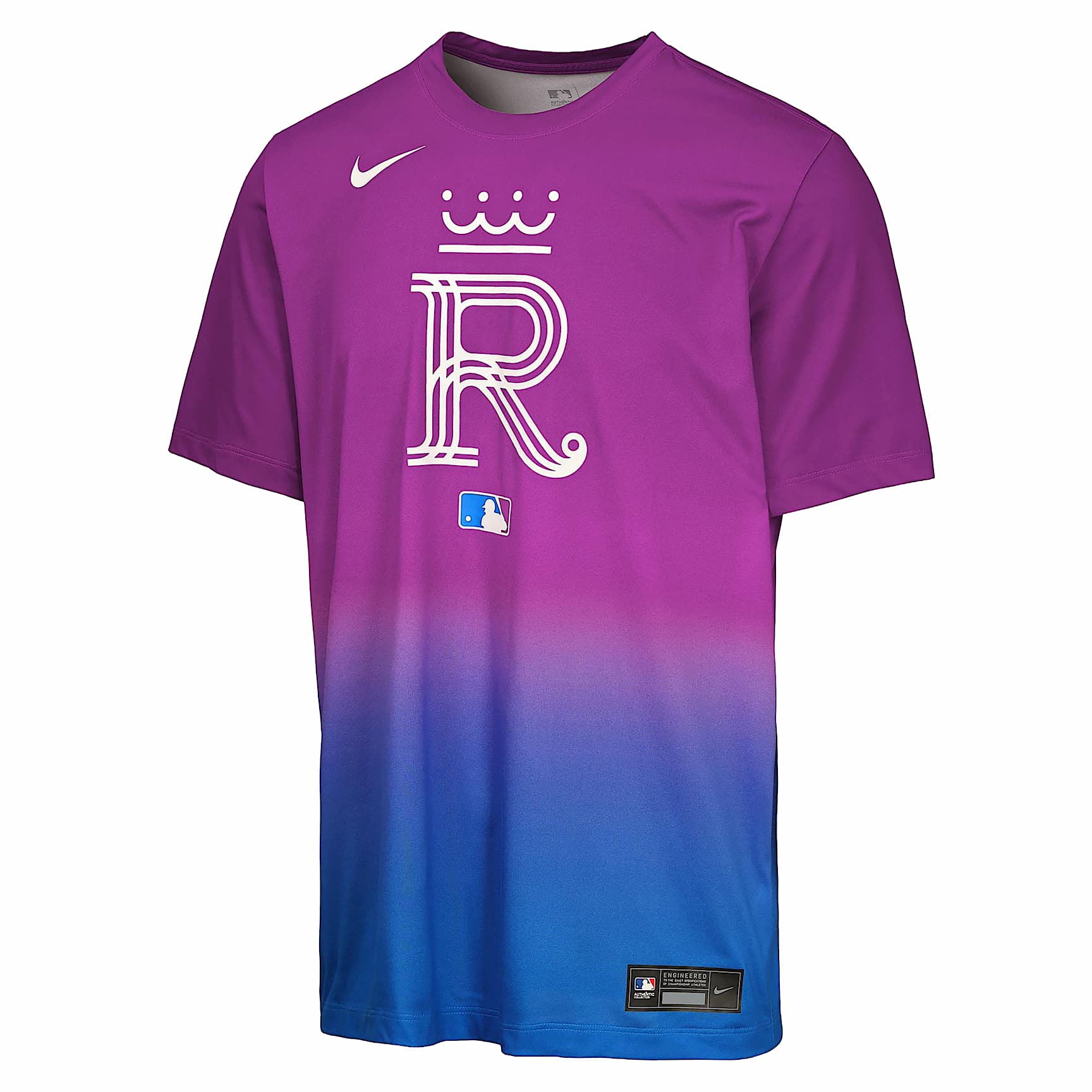 Kansas City Royals Authentic Collection City Connect Veloctiy Big Kids' Nike Dri-FIT MLB T-Shirt