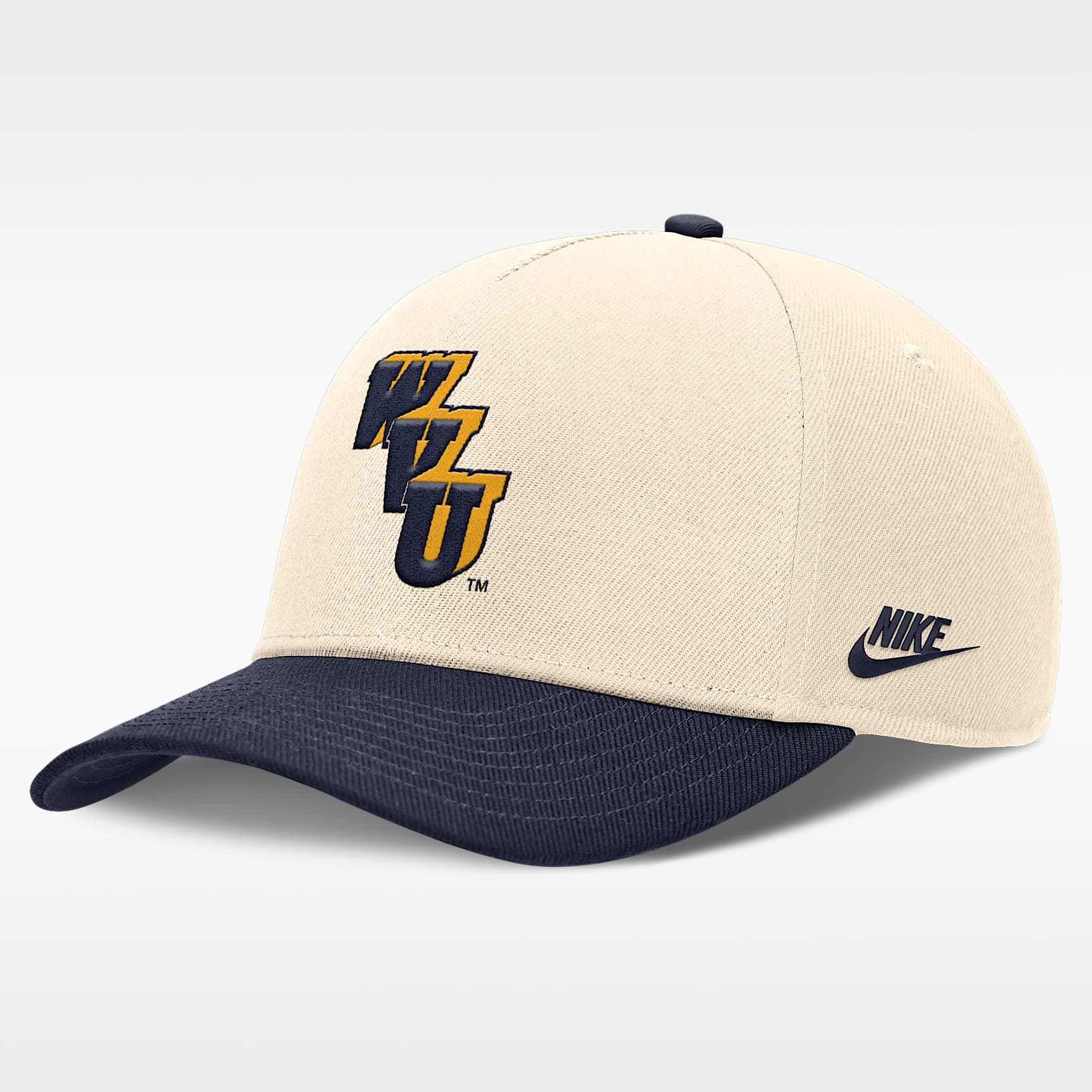 West Virginia Primetime Rise Academic Men's Nike Dri-FIT College Adjustable Hat