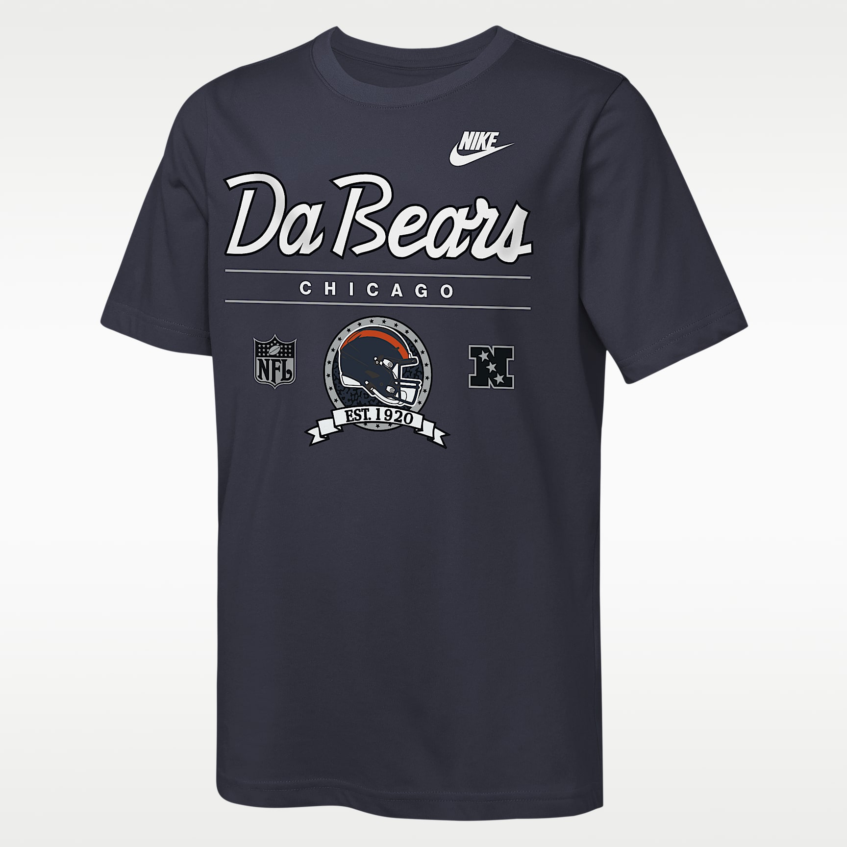 Chicago Bears Rewind Hometown Slub Big Kids' Nike Dri-FIT NFL T-Shirt