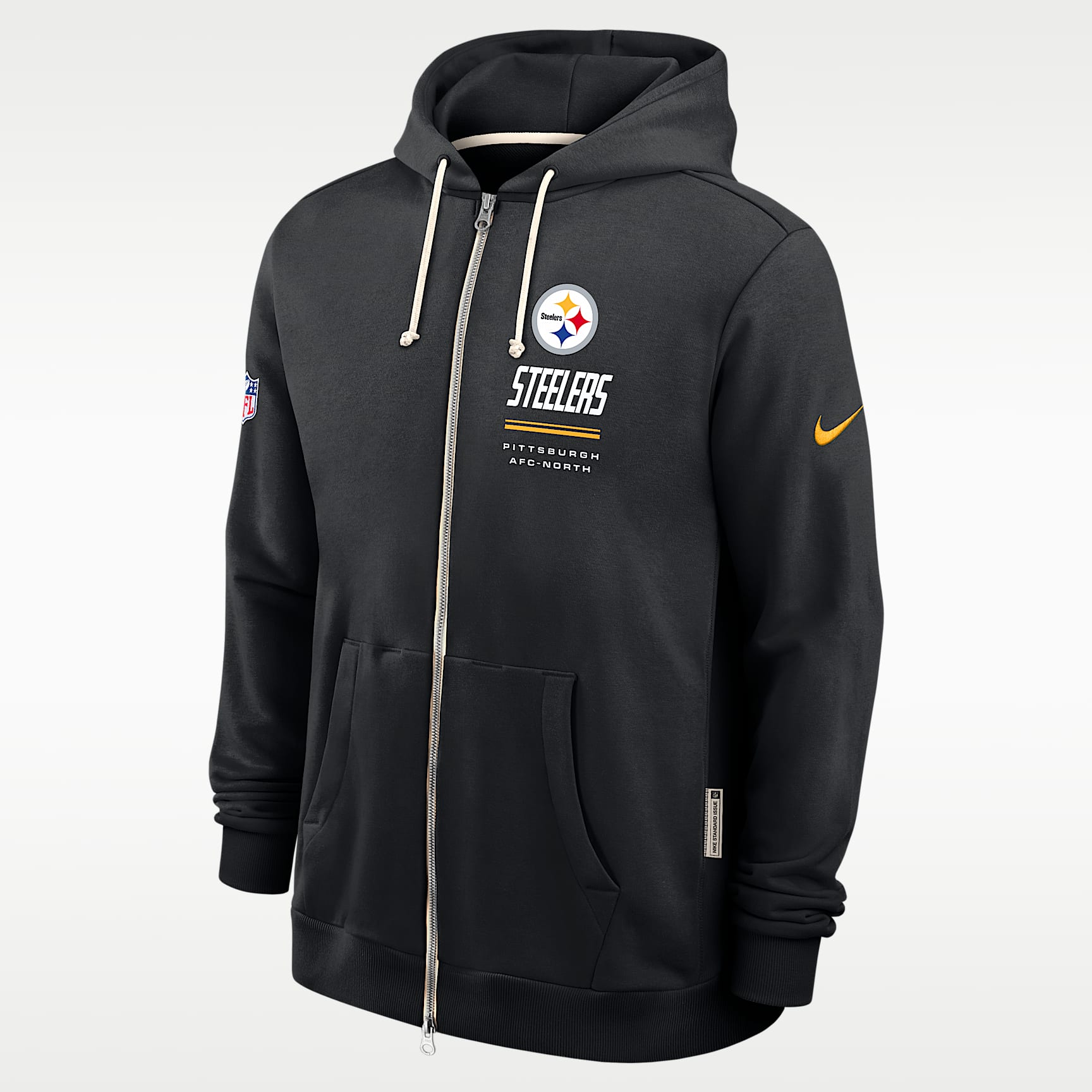 Pittsburgh Steelers Sideline Standard Issue Men's Nike Dri-FIT NFL Full-Zip Hoodie