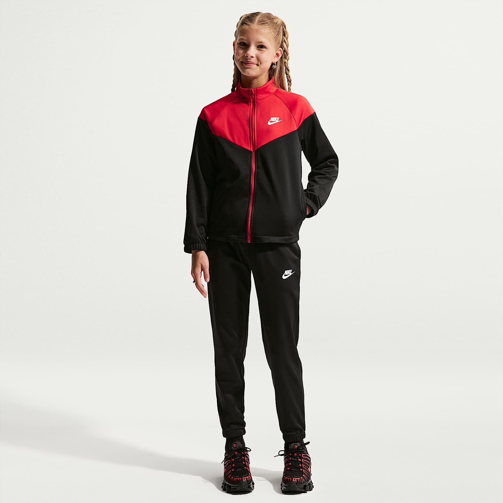 Conjunto deportivo Dri-FIT para niños talla grande Nike Sportswear