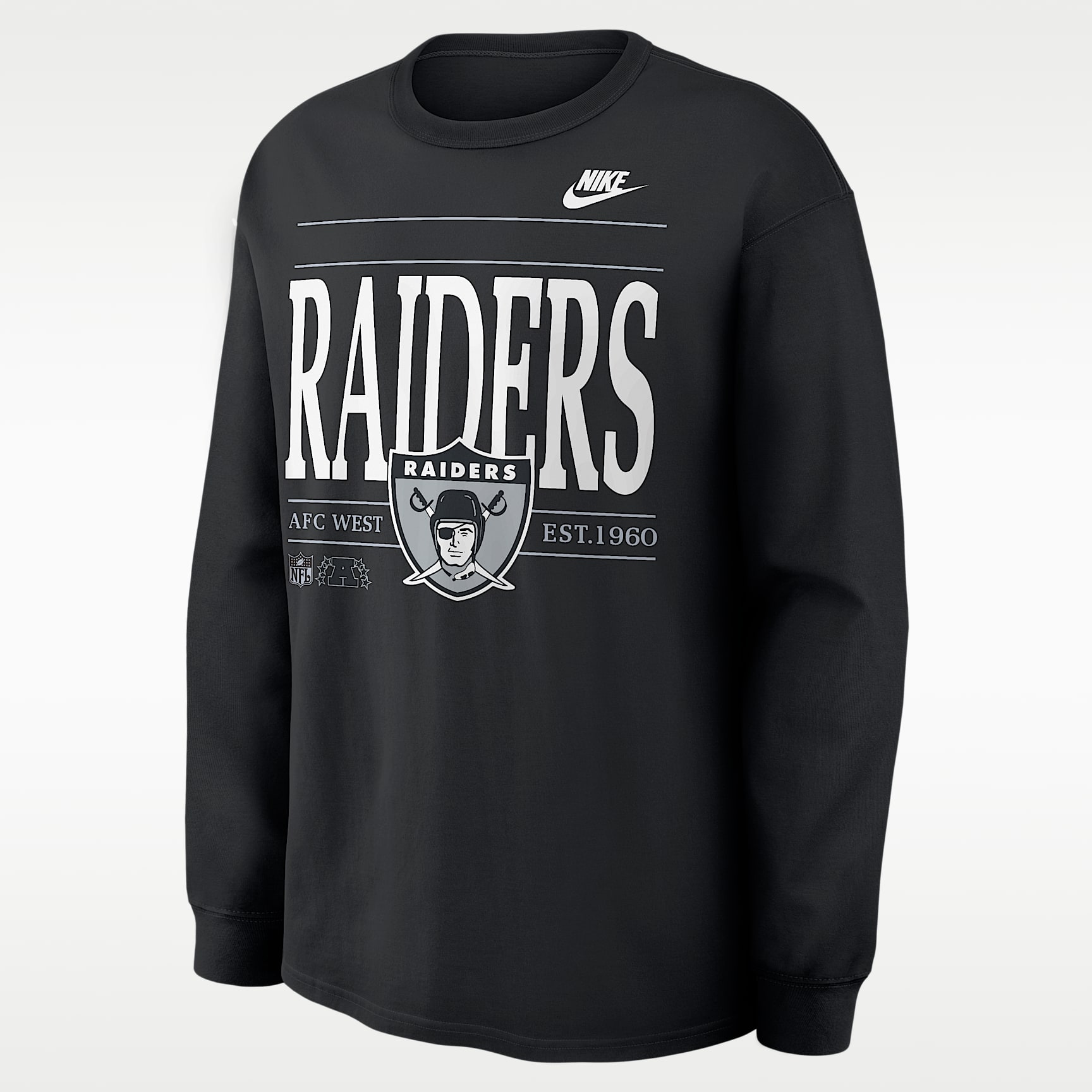 Las Vegas Raiders Rewind Max90 Men's Nike NFL Long-Sleeve T-Shirt