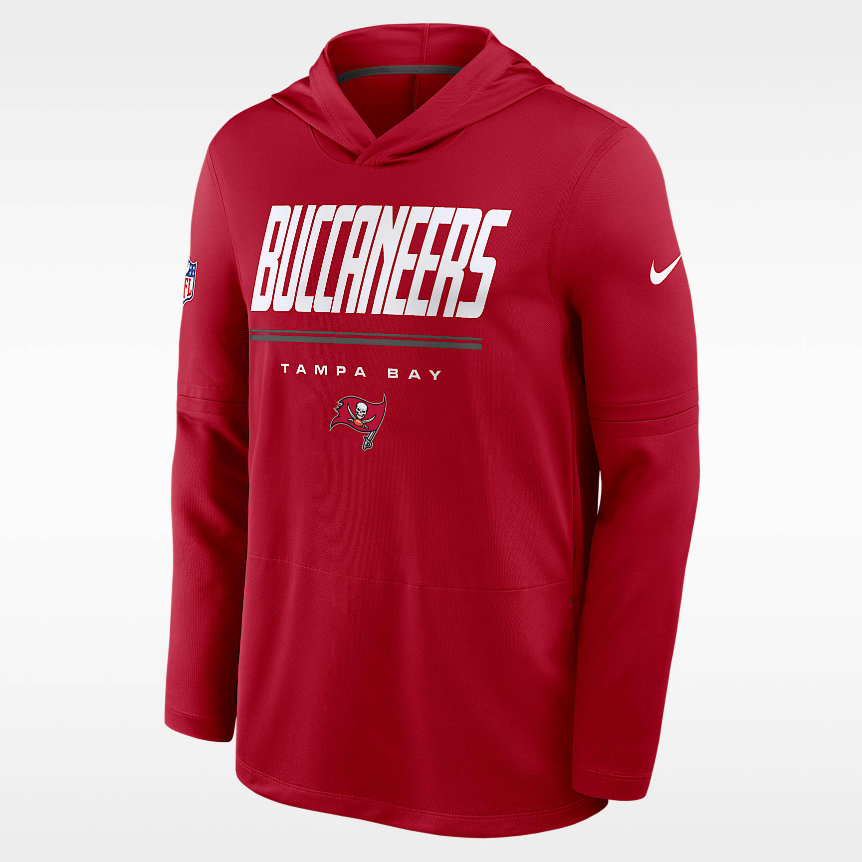 Tampa Bay Buccaneers Sideline Men's Nike Dri-FIT NFL Long-Sleeve Hooded Top