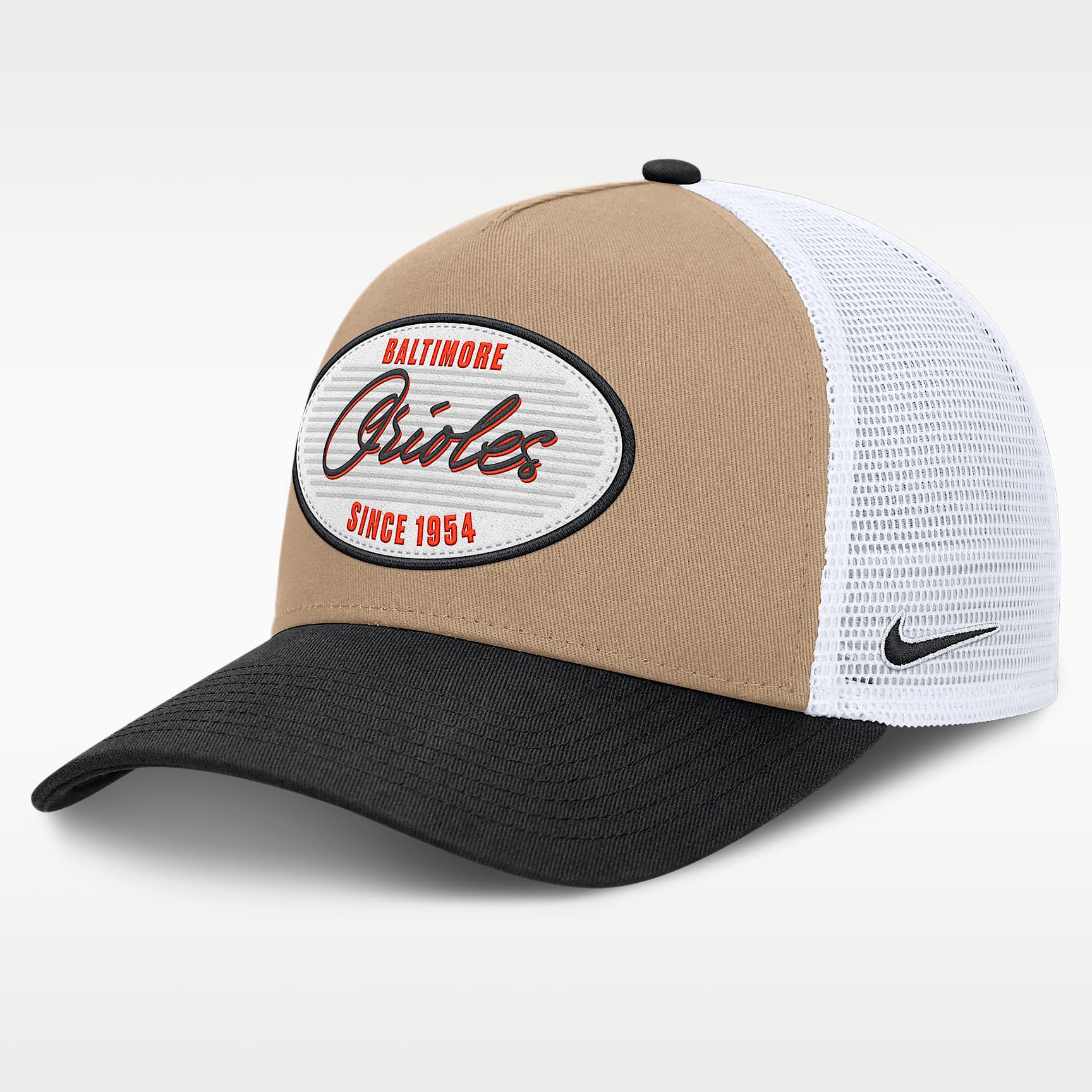 Baltimore Orioles Rise Men's Nike MLB A-Frame Trucker Adjustable Hat