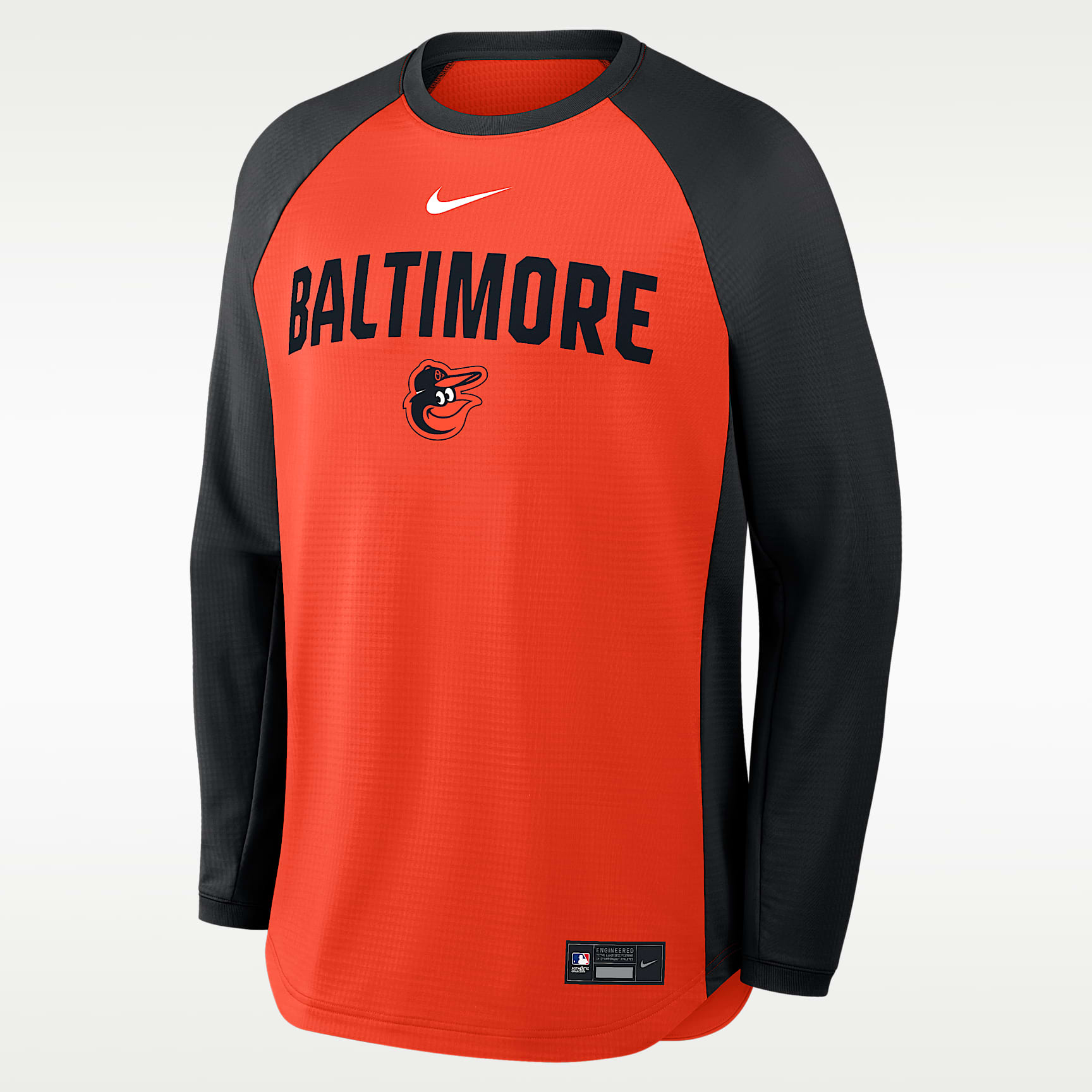 Baltimore Orioles Authentic Collection Men's Nike Dri-FIT Pullover Crew