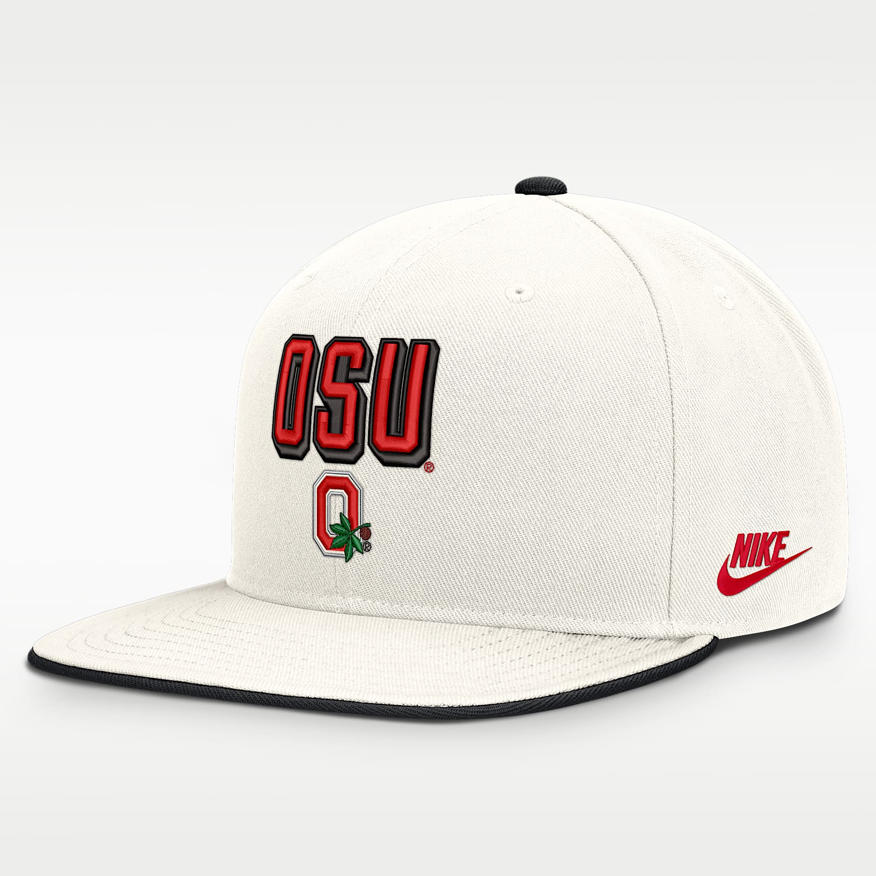Ohio State Legacy Letter & Mascot Pro Men's Nike Dri-FIT College Adjustable Hat
