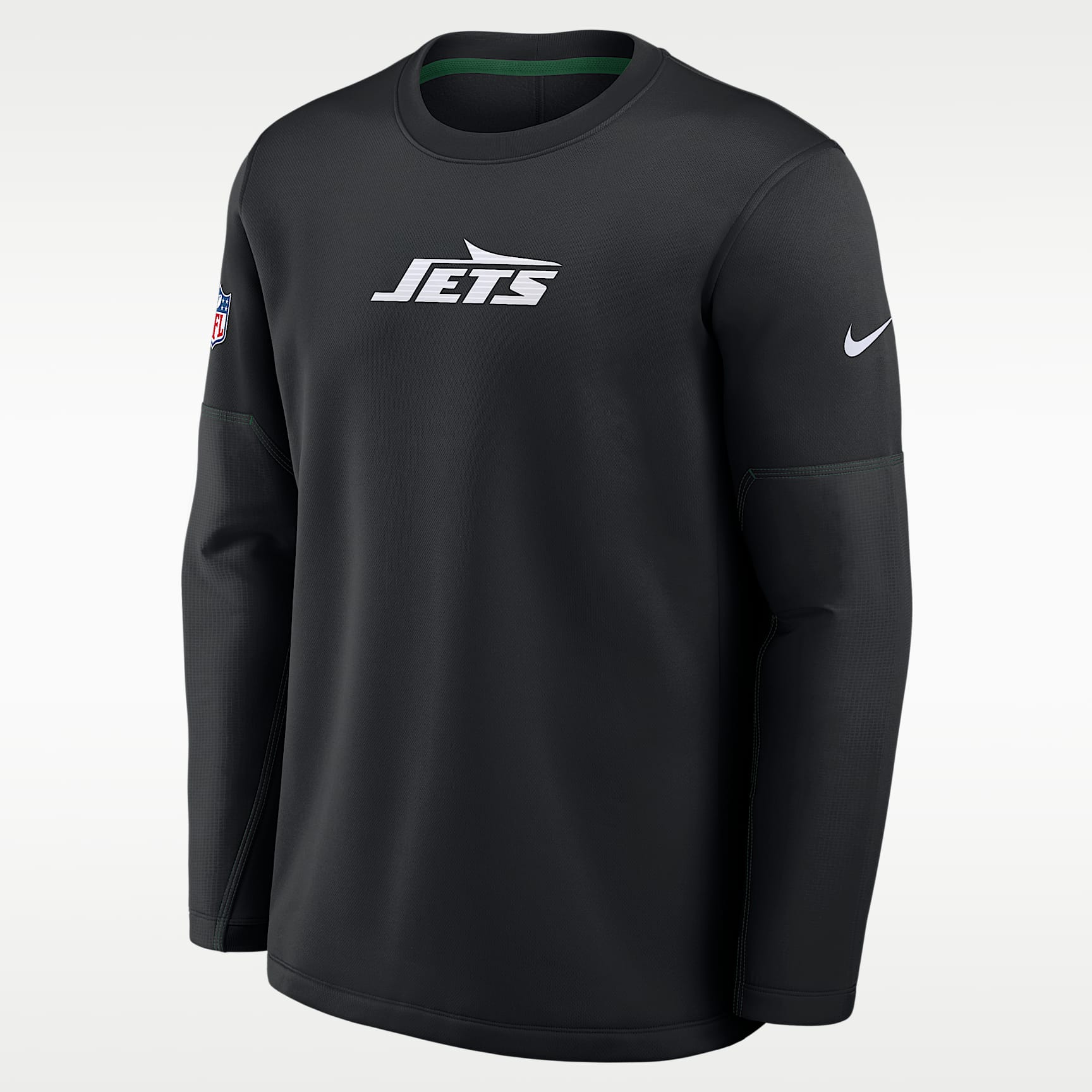 New York Jets Sideline Coaches Men's Nike Therma-FIT NFL Long-Sleeve T-Shirt