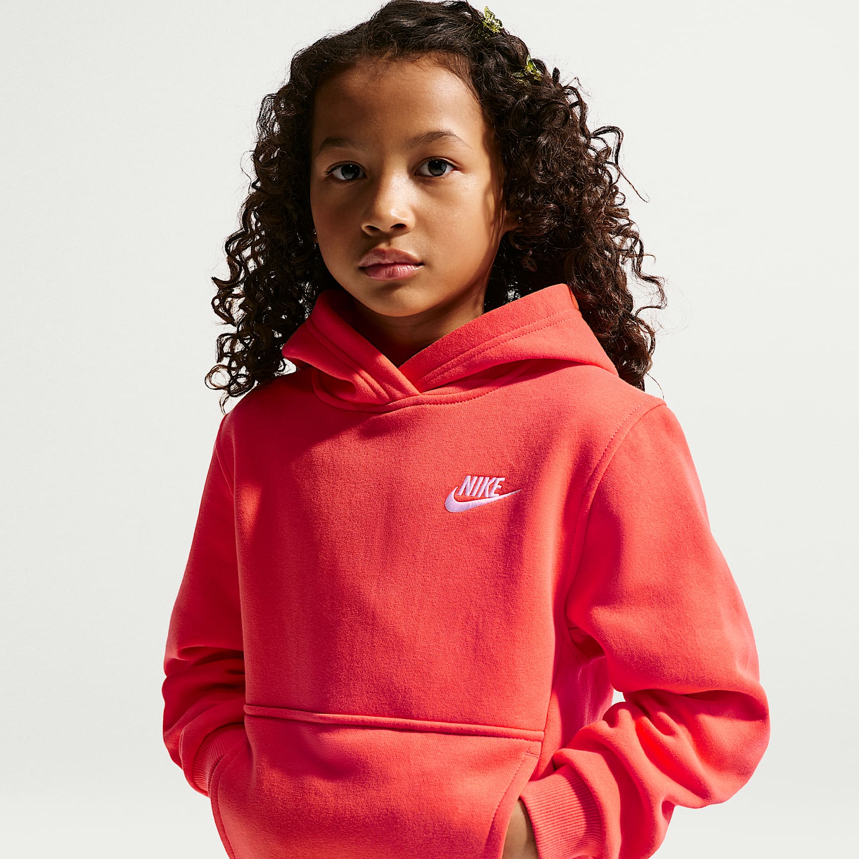 Sudadera con gorro sin cierre para niños talla grande Nike Sportswear Club Fleece