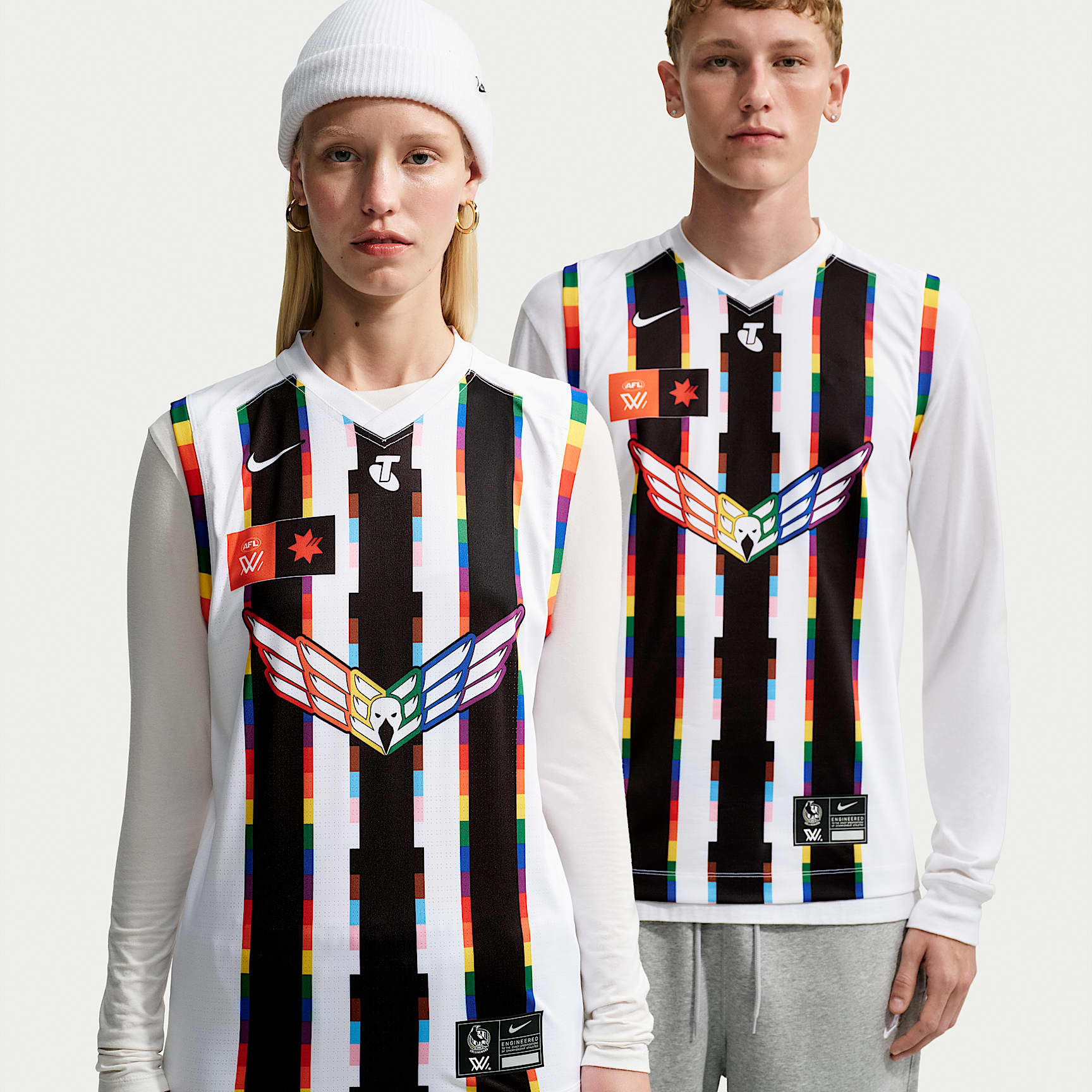 Collingwood F.C. AFLW 2026 Stadium Pride Nike AFLW Replica Jersey