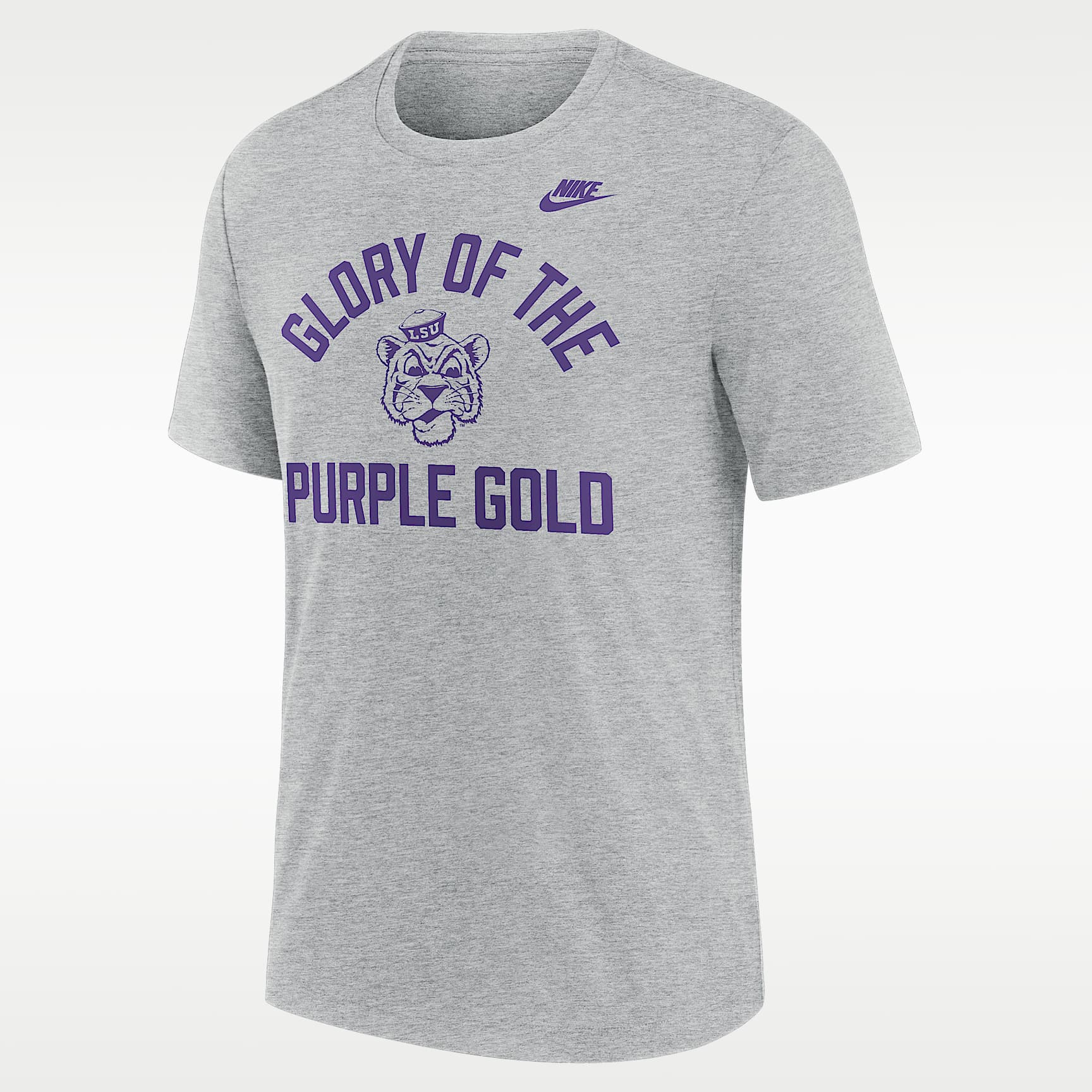 Playera universitaria Nike para hombre LSU Legacy Mantra
