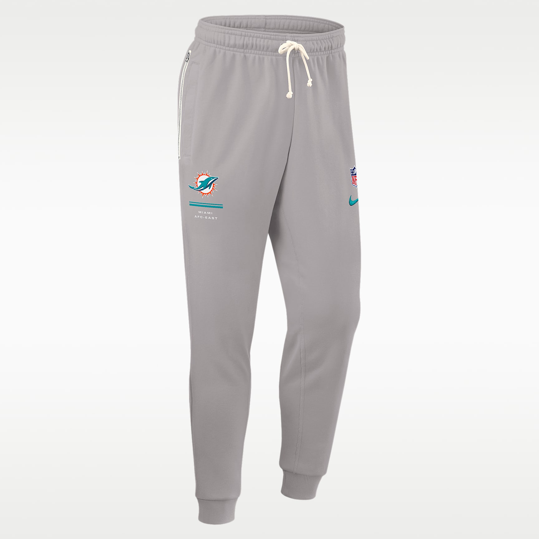 Pants Nike Dri-FIT de la NFL de pierna entallada para hombre Miami Dolphins Sideline Standard Issue