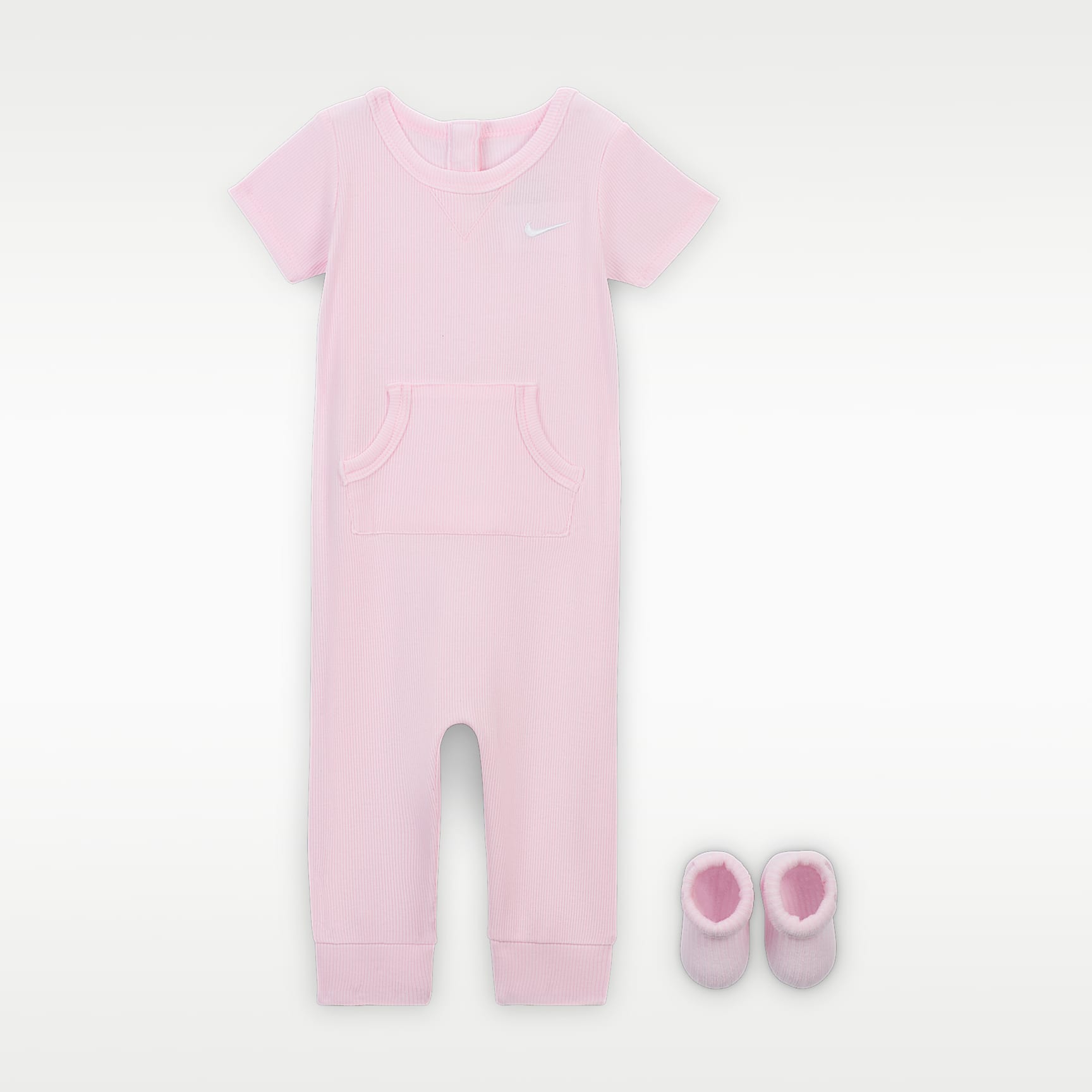 Nike Baby Rib Knit Romper and Socks Set