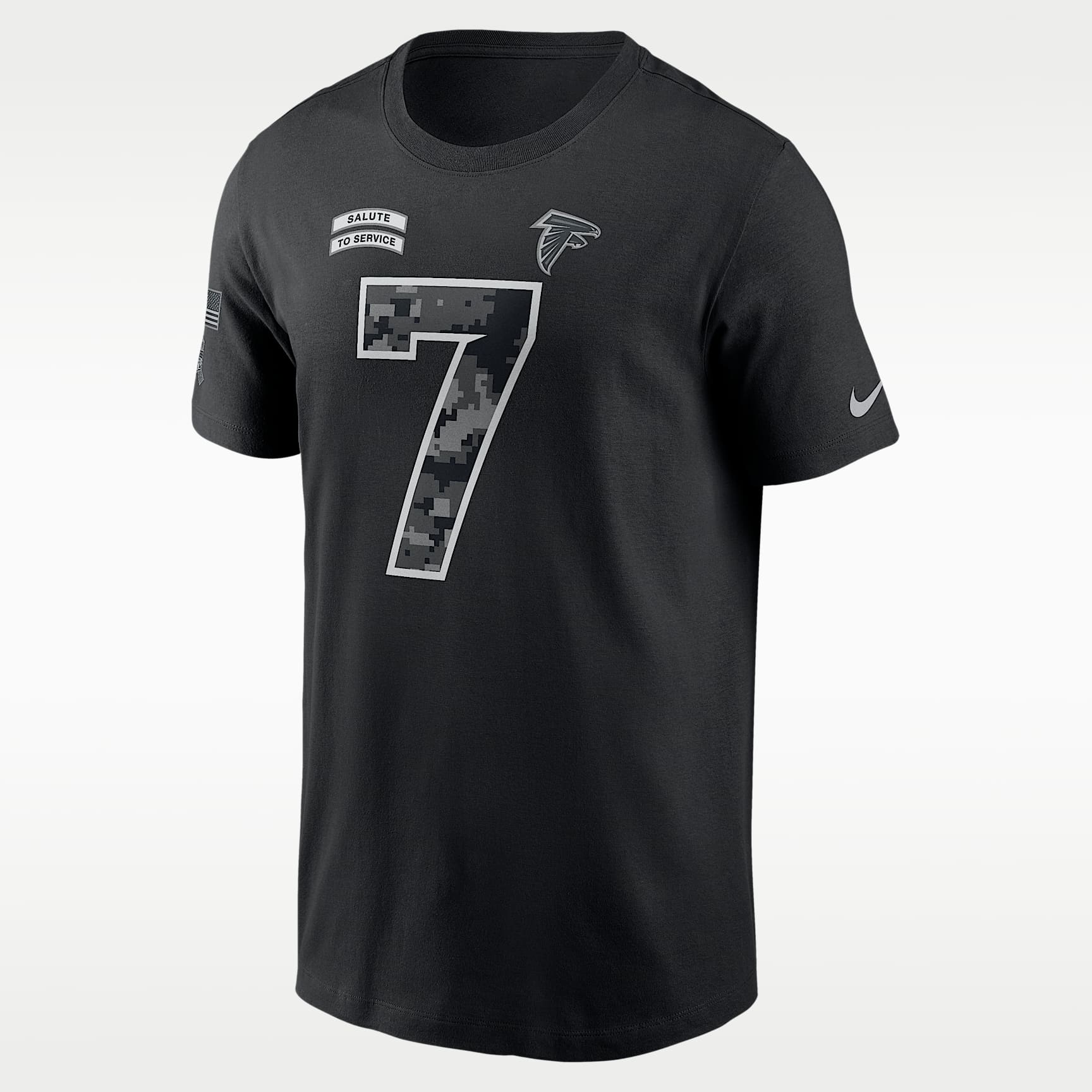 Playera Nike de la NFL para hombre Bijan Robinson Atlanta Falcons Salute to Service